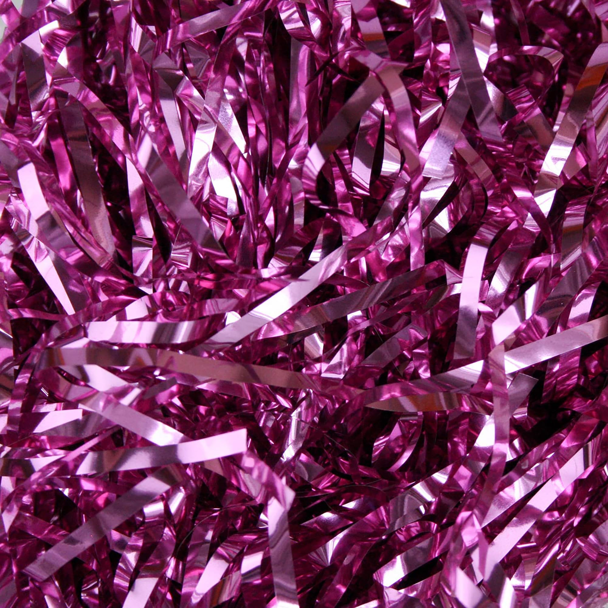 Emartbuy 500 Grams - Metallic Magenta Metallic Magenta Shredded Paper 500G – Metallic Tinsel Foil Gift Filling For Hampers, Packaging & Crafting | Paper For Gift Boxes, Baskets & Decorations