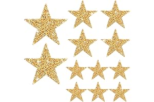 12pcs Star Iron On Patches: Elevate Your Apparel with Celestial Charm