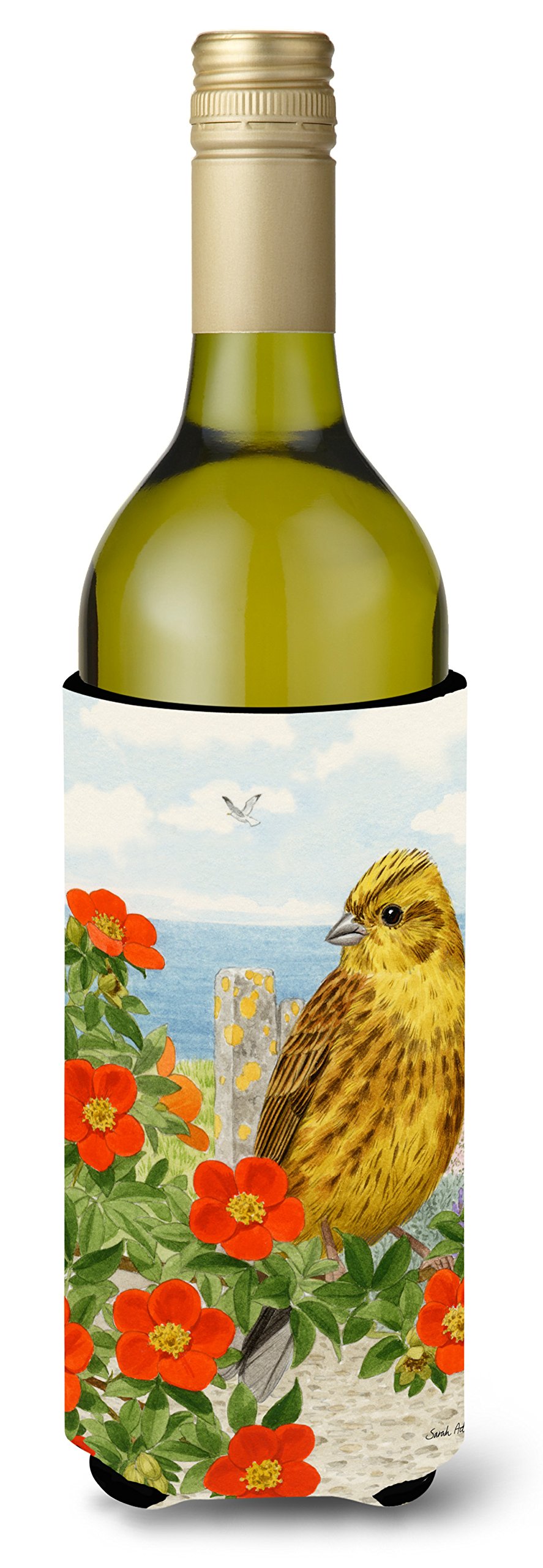 Caroline's Treasures Yellowhammer Wine Bottle Koozie Hugger, 750 ml, Multicolor