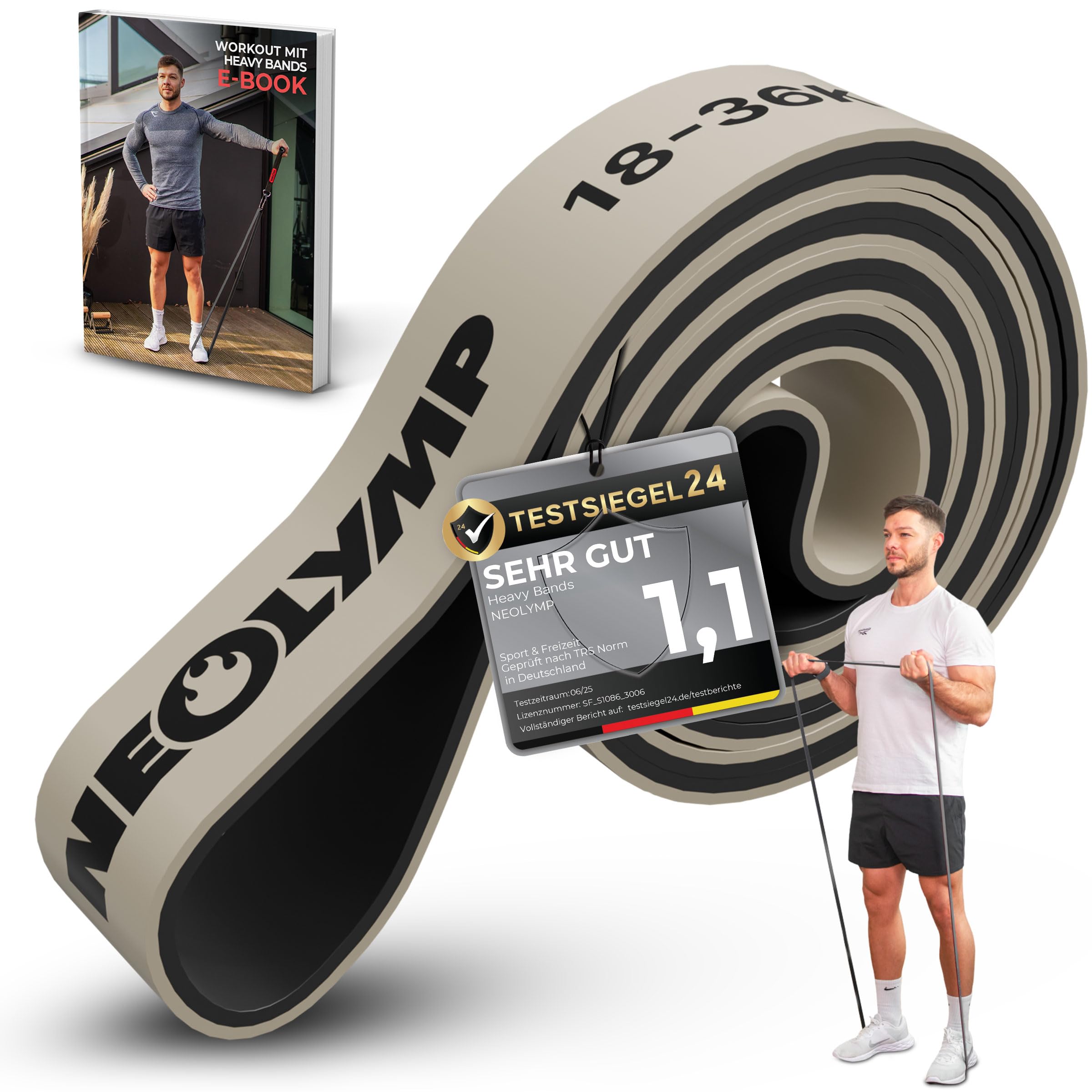 NEOLYMP Resistance Bands – Normal (18-36 kg)