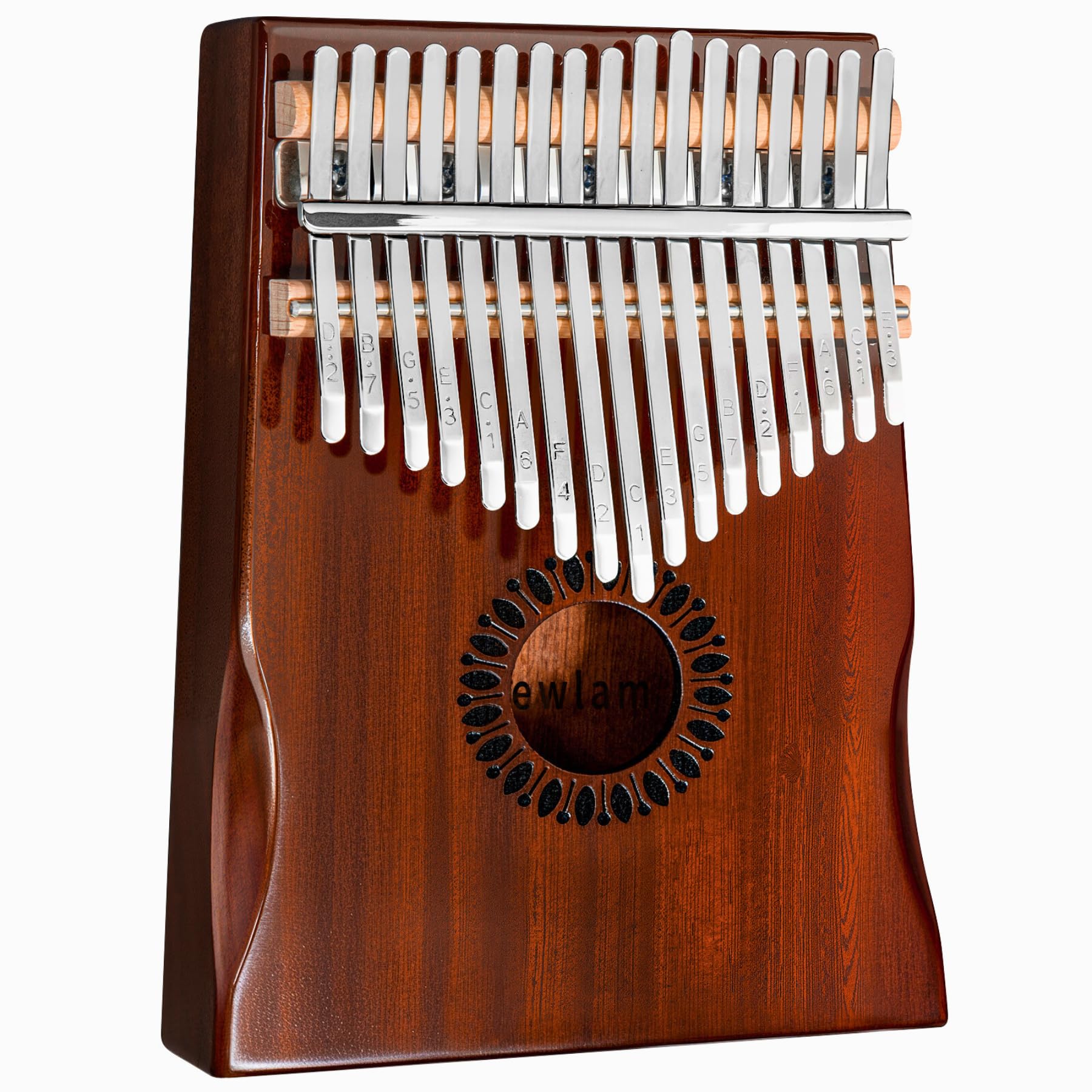 Newlam Kalimba Daumenklavier 17 Tasten Musikinstrument, Fingerklavier Instrument Klaviergeschenk für Kinder und Erwachsene Anfänger
