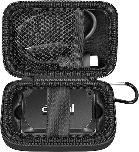 Funda de transporte compatible con Crucial X10X9 Pro 4TB 2TB 1TB SSD portátil, unidad externa de estado sólido, bolsa de almacenamiento duro para