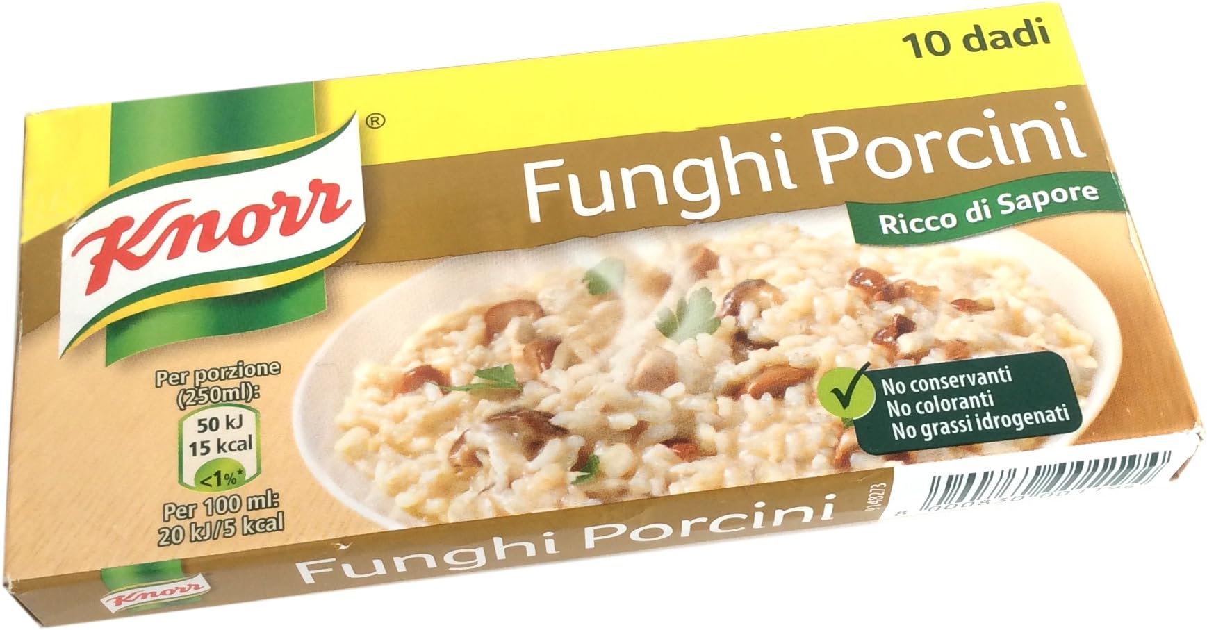 Broth cubes - IMPORTED BOUILLON - Porcini Mushroom - 3 Pack of 10 Broth Cubes - Gluten Free & Made in Italy
