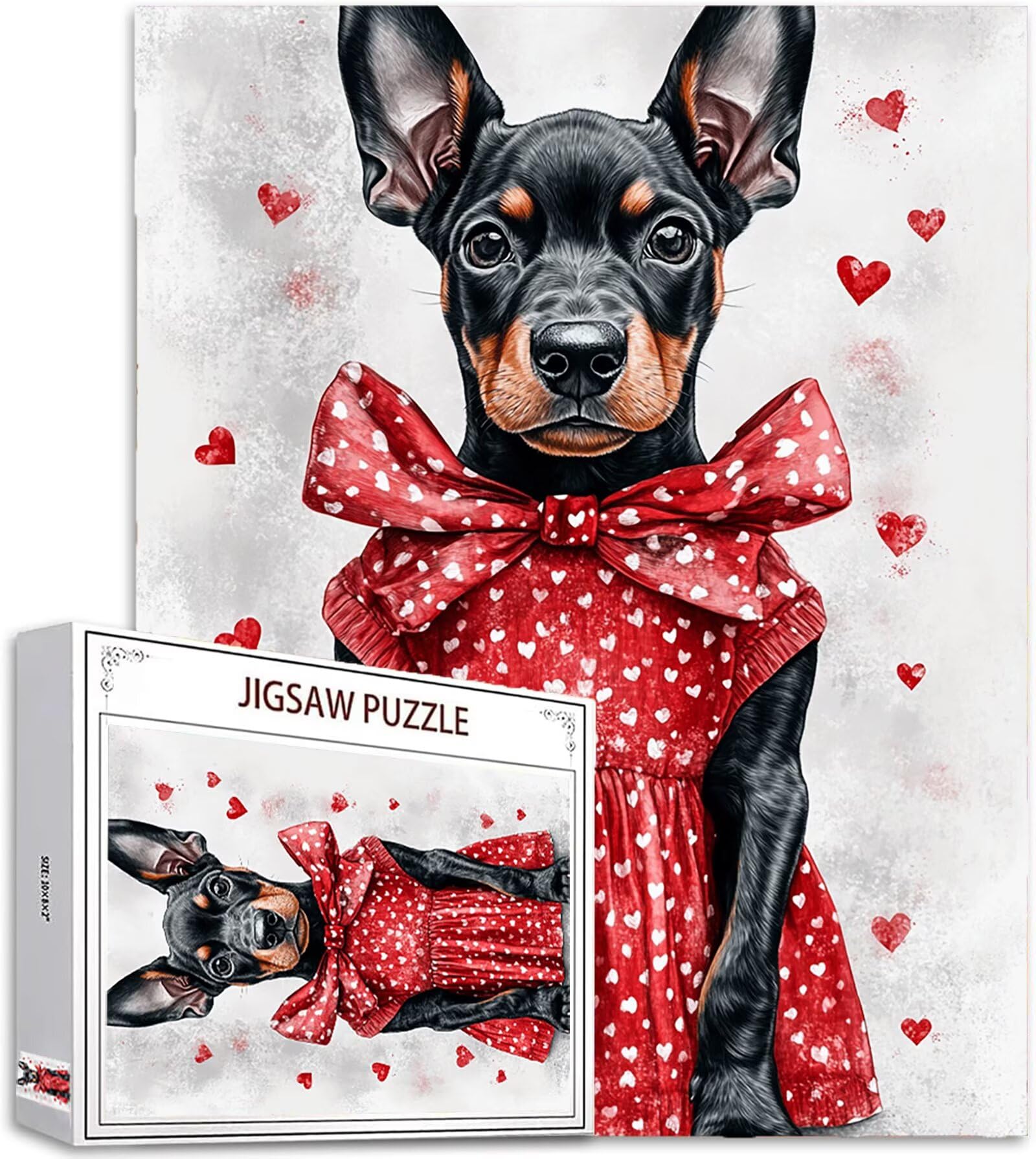 Model961 Puzzle dla dorosłych, 5000 elementów, motyw psa, duże drewniane puzzle dla dorosłych, 156 x 105 cm, gra zręcznościowa, elementy z pudełkiem prezentowym, do dekoracji ścian do salonu, na