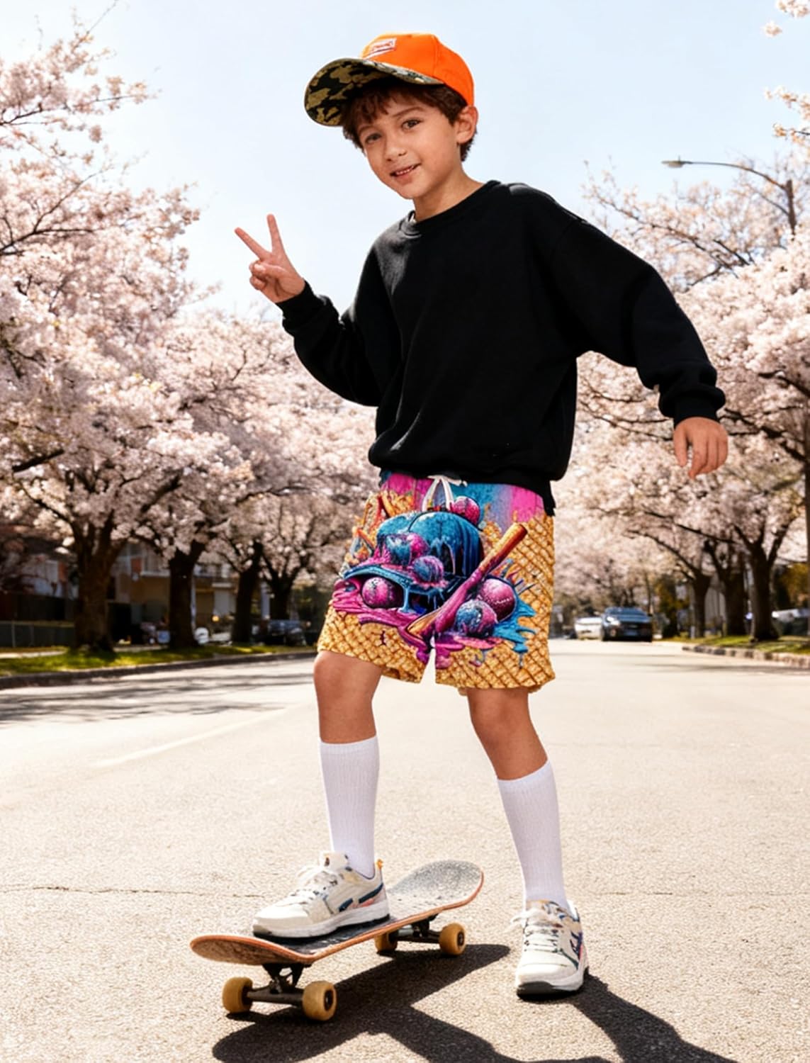 Cozople Boys Athletic Shorts Kids Basketball Shorts Mesh Breathable Shorts for 7-16 Years - Image 4