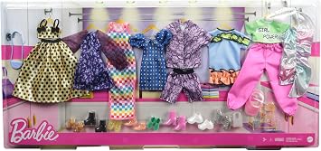 Barbie GVK06 Fashion Collection 8 Pack, Dress Accessory for Dressing Dolls 3 Years and Up