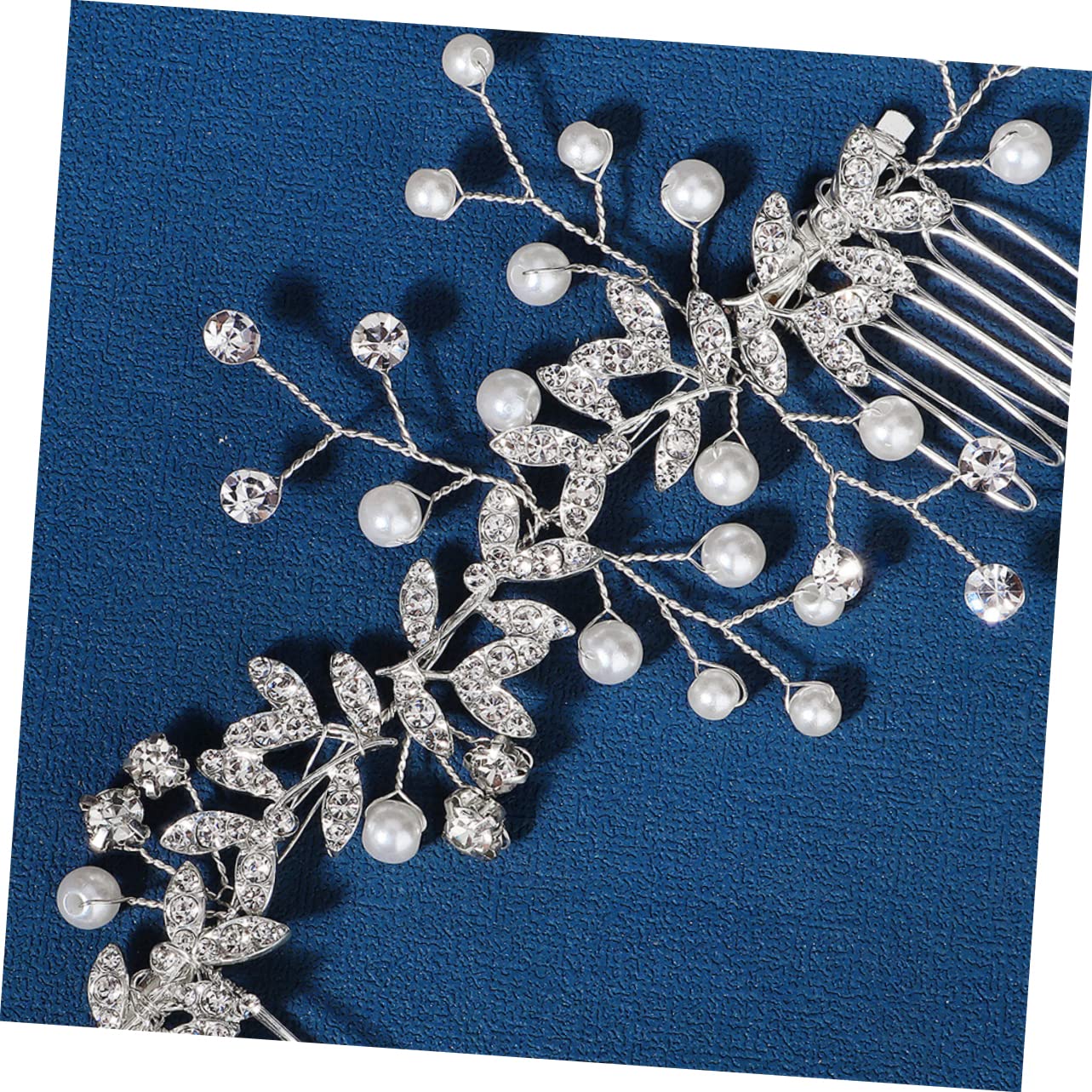 Beavorty 5piezas Peina De Novia Diseño De Perlas y Rhinestones Accesorio De Cabello Elegante Para Bodas y Fiestas Decoración Nupcial Para Novias