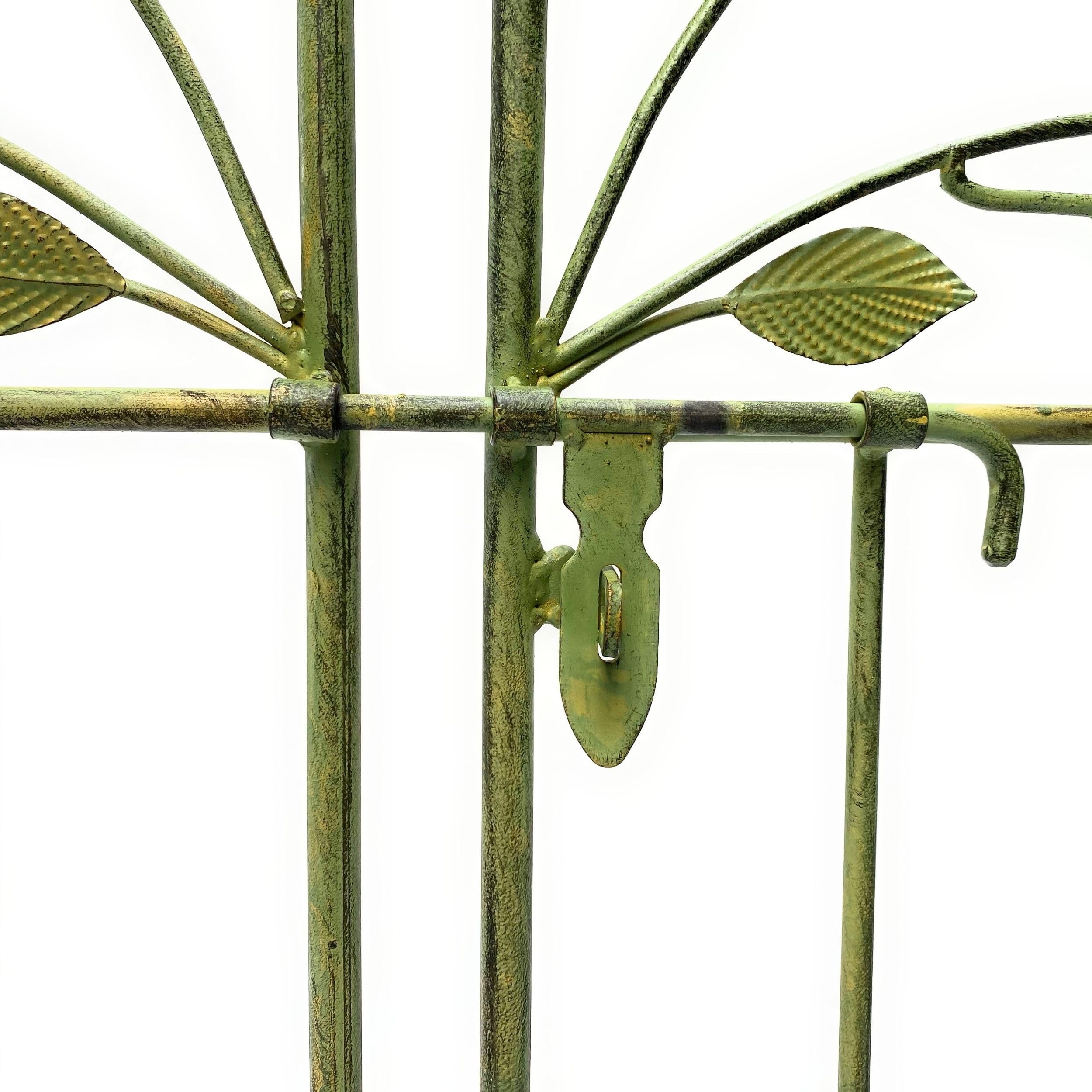 DanDiBo Arche de rose avec porte en métal stable - 130 cm de large - 93997 - Arche de jardin - Arche ronde - Arche de plantation massive - Résistant aux intempéries