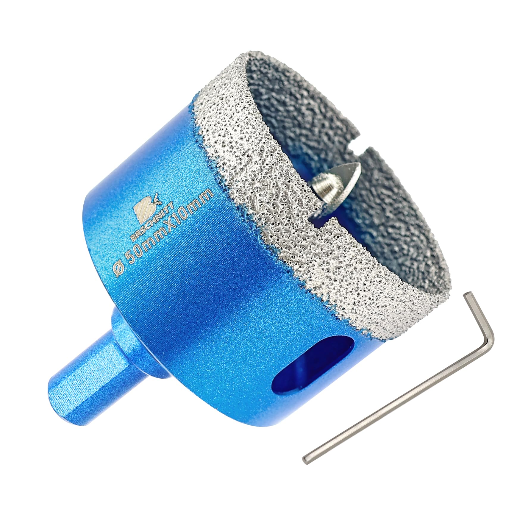 BRSCHNITT Diamond Hole Saw with Pilot Center Drill Bit 50mm Tile Drill Bit