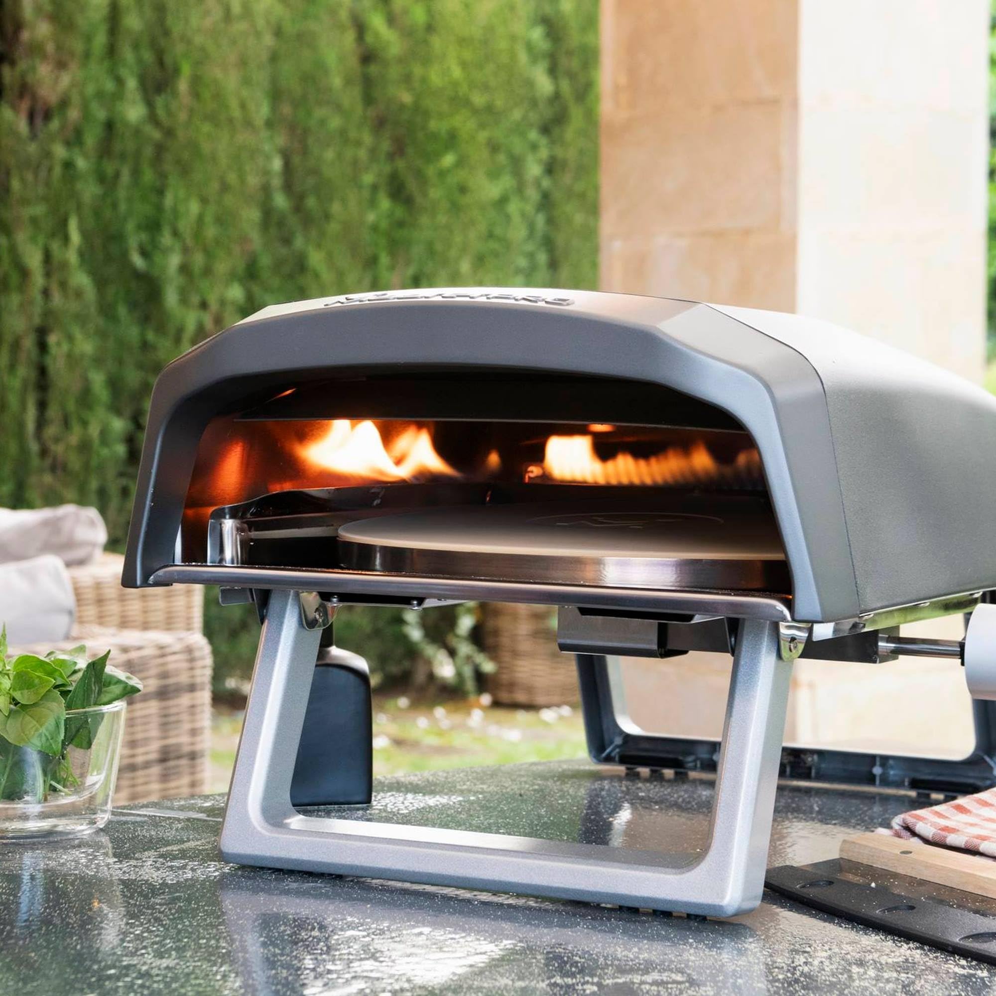 MasterPRO Napoli Four à pizza portable à gaz 500 °C 60 secondes avec sac et plateau en pierre