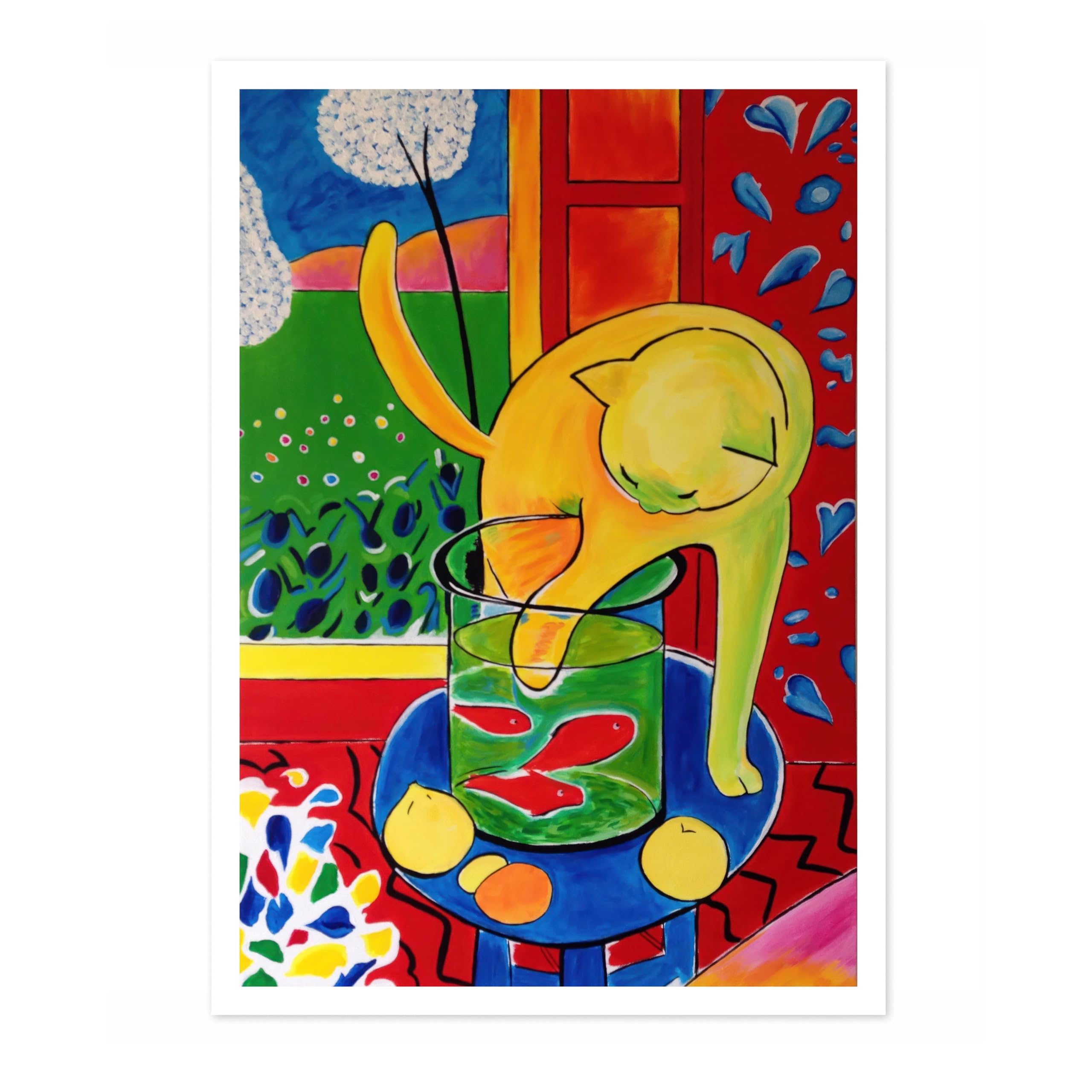 The Goldfish Henri Matisse Poster. Classic Art Painting Print, Art Exhibition Neutral Wall Art, Modern Minimalist Home Decor Picture, Archival Matte, A5 (Print Only) - 21x14.8cm