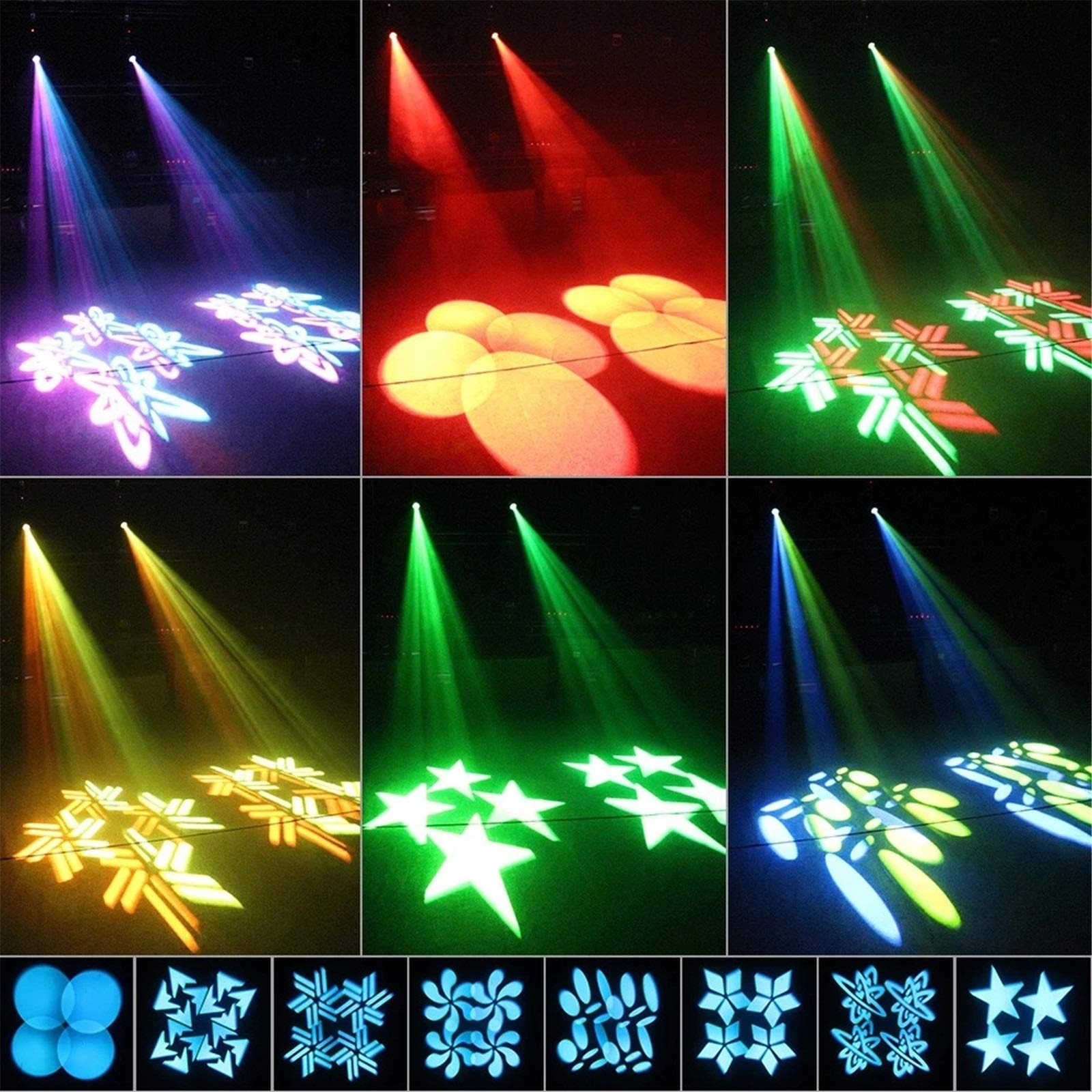 ステージライト 舞台照明 120W DMX512 23CH 音声連動 多色変更