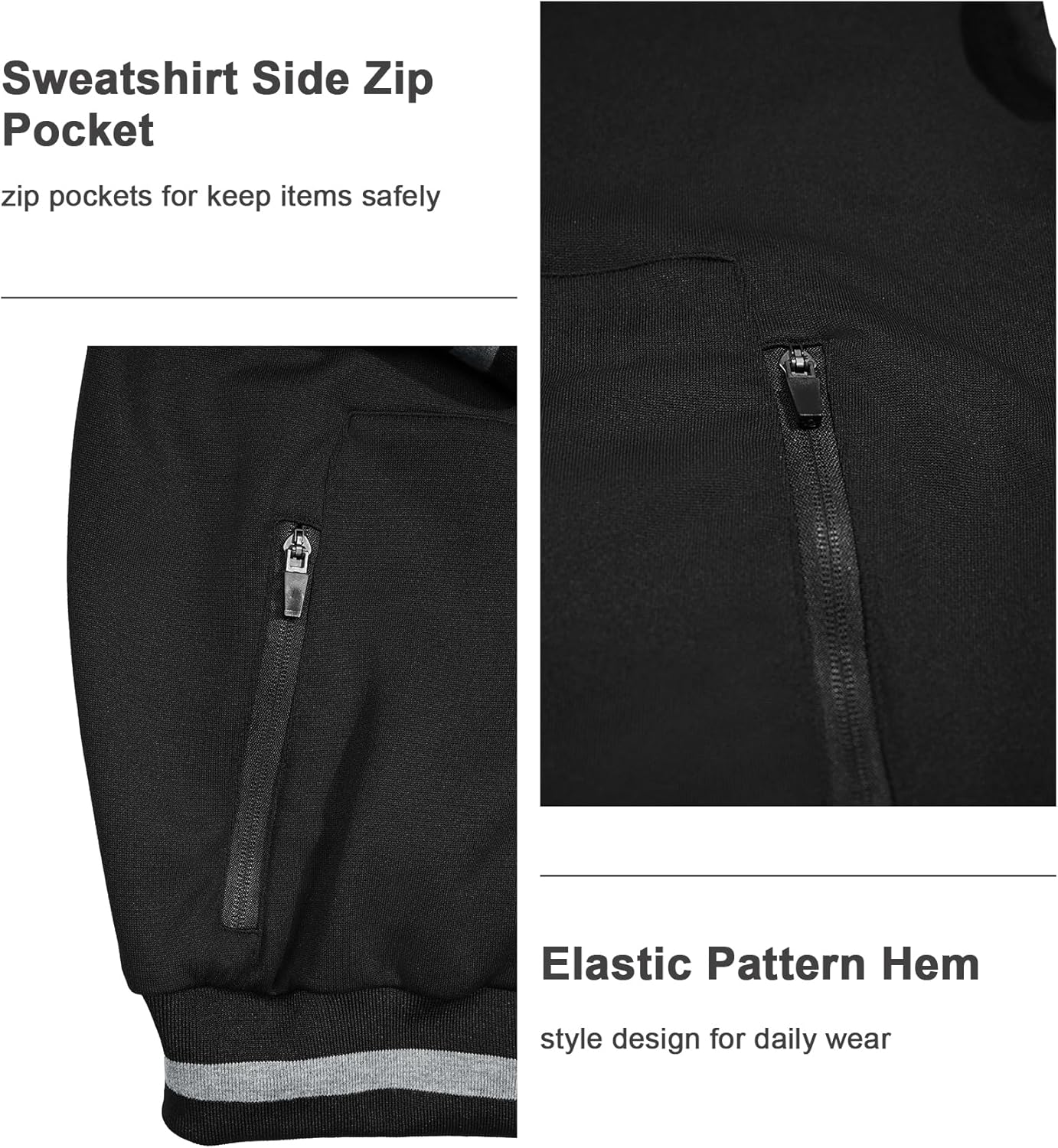 SWISSWELL Men's Tracksuits 2 Piece Set Hoodie Sweatsuits for Men Athletic Jogging Suit Casual Outfits with Full Zip - Image 6