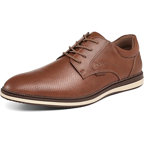 Men's Casual Dress Oxfords Shoes Lace-Up Business Casual Sneakers