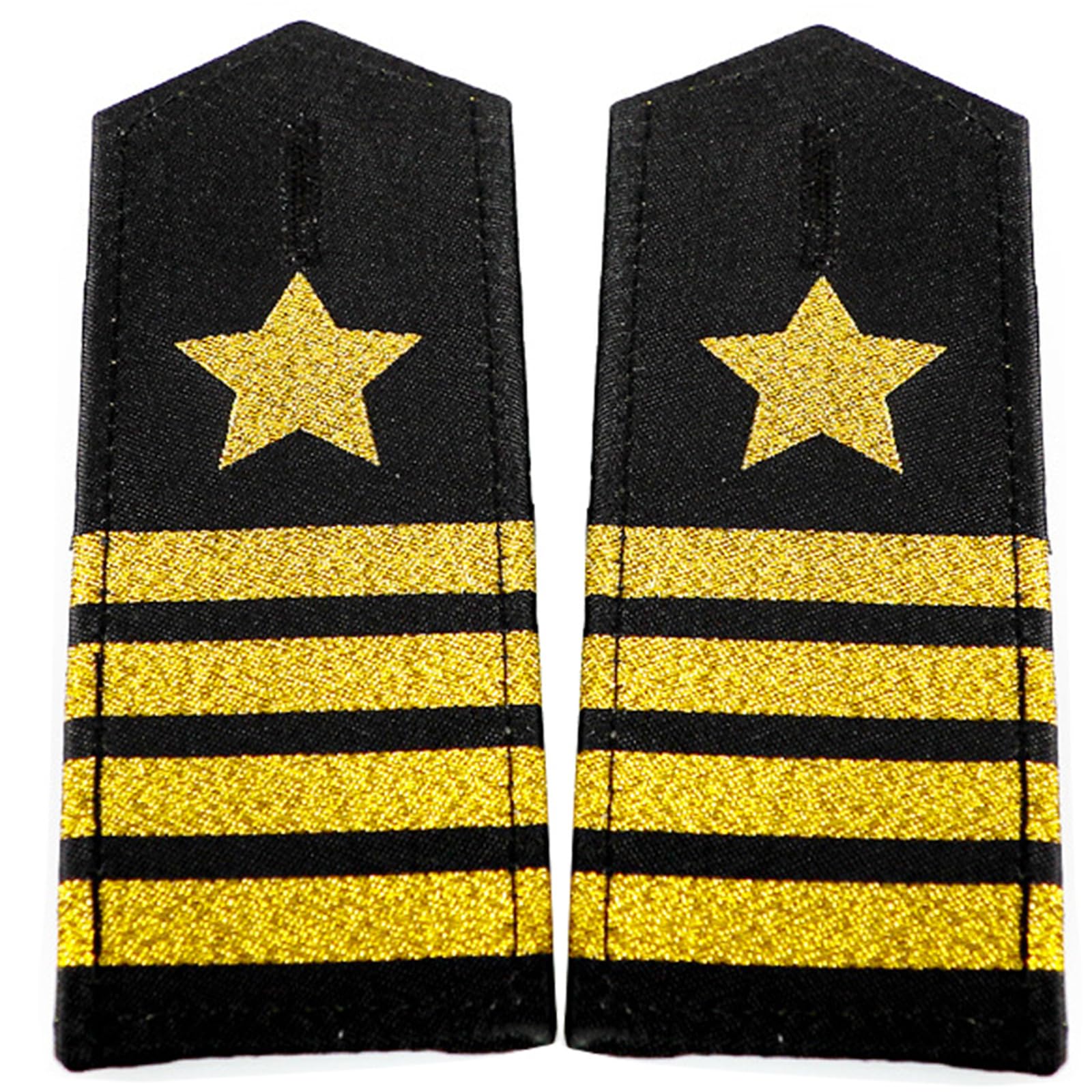 Maxtonser Star Shoulder Epaulettes Stripes Security Uniform Accessories Captain Professional Security Guard Epaulets Captain