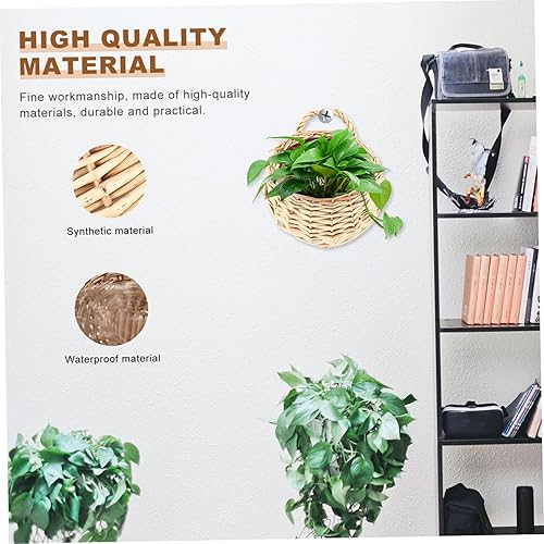 Miniatura 3 de Cesta decorativa de la maceta de la pared de la rota del sostenedor de la