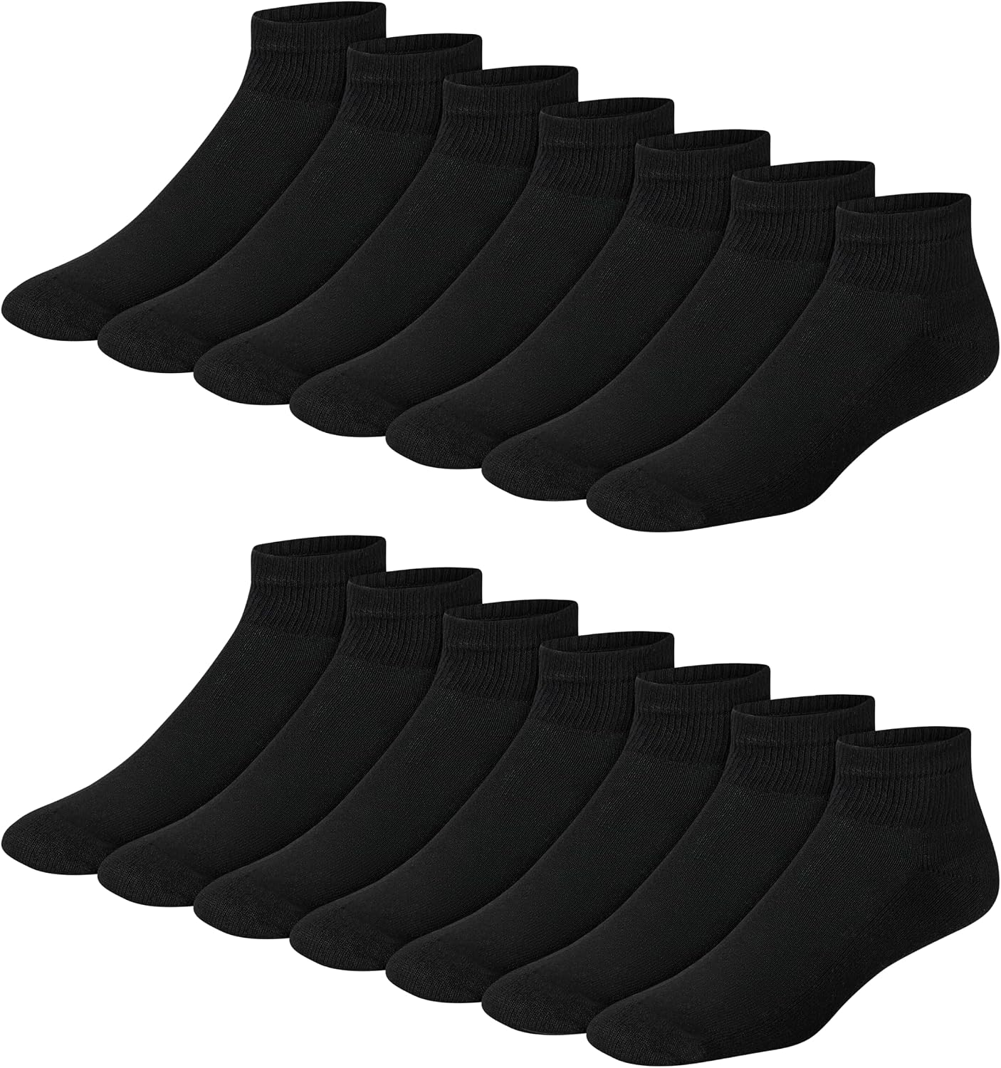 Hanes Men's Double Tough Ankle Socks | Moisture Wicking Socks, Multipack