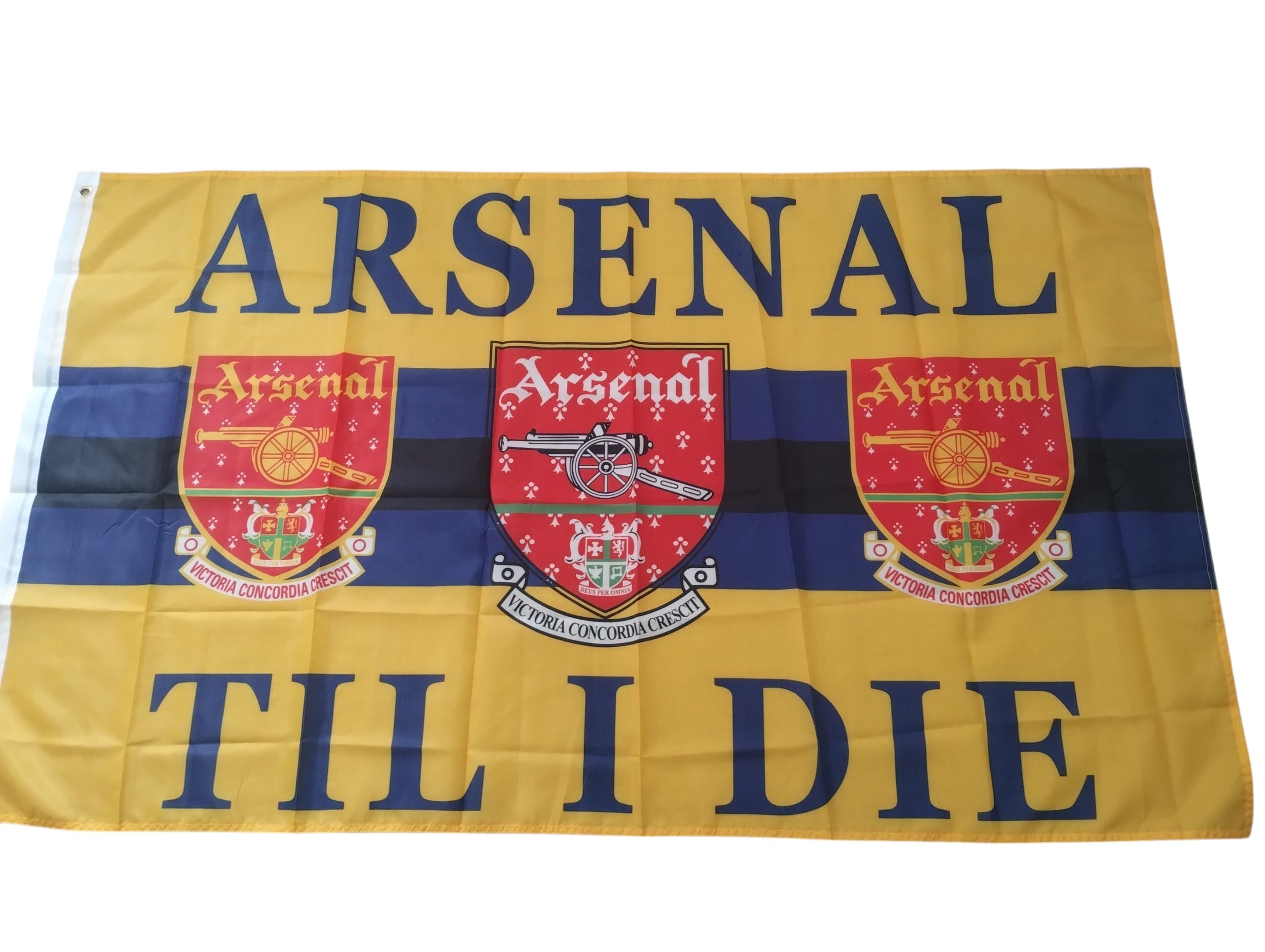 Arsenal away colours flag 5 x 3 till I die