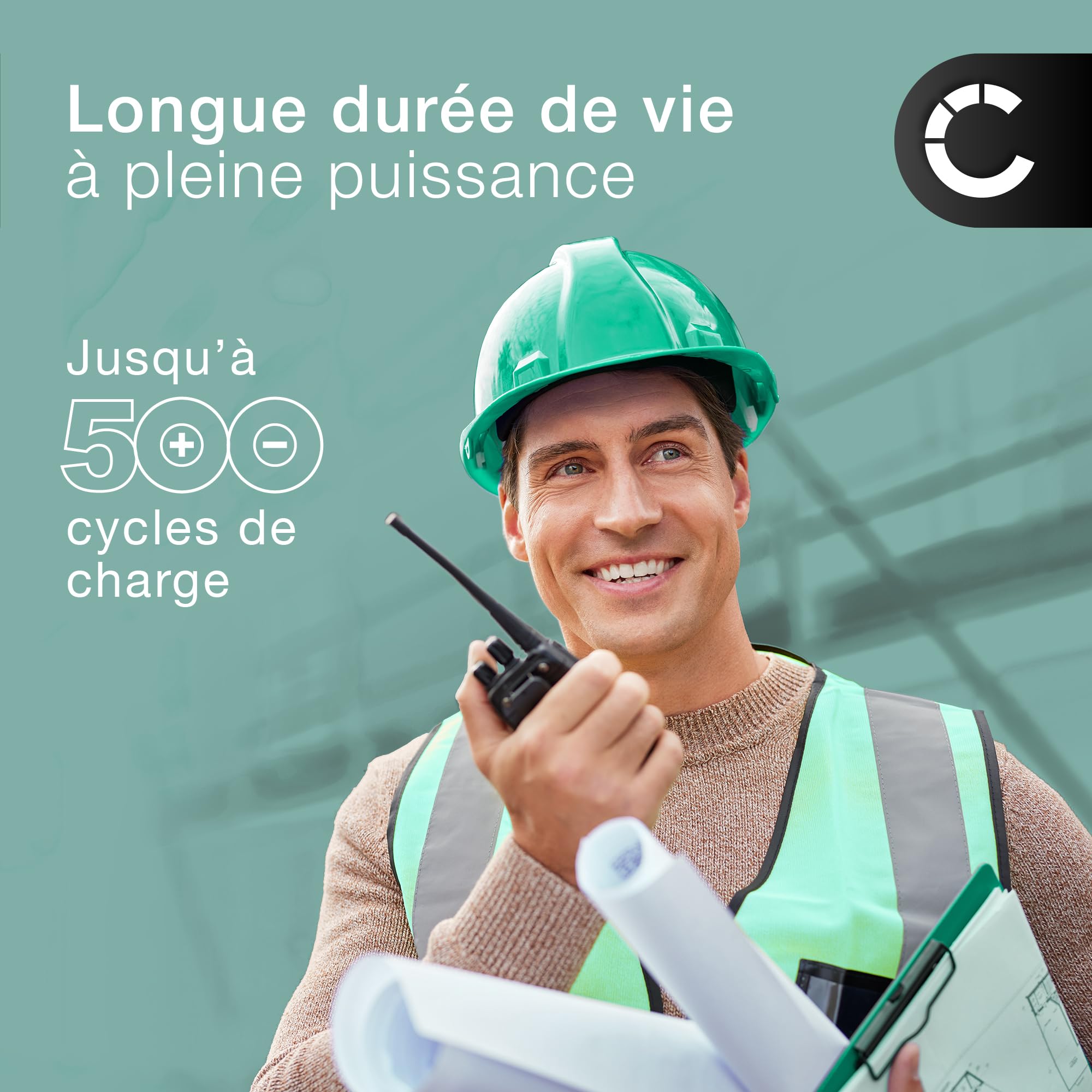 CELLONIC 1x Batterie pour Poste émetteur-récepteur Compatible avec Motorola DP3441E, DP3661E, DP3441, PMNN4440AR - (1600mAh, 7.4V)
