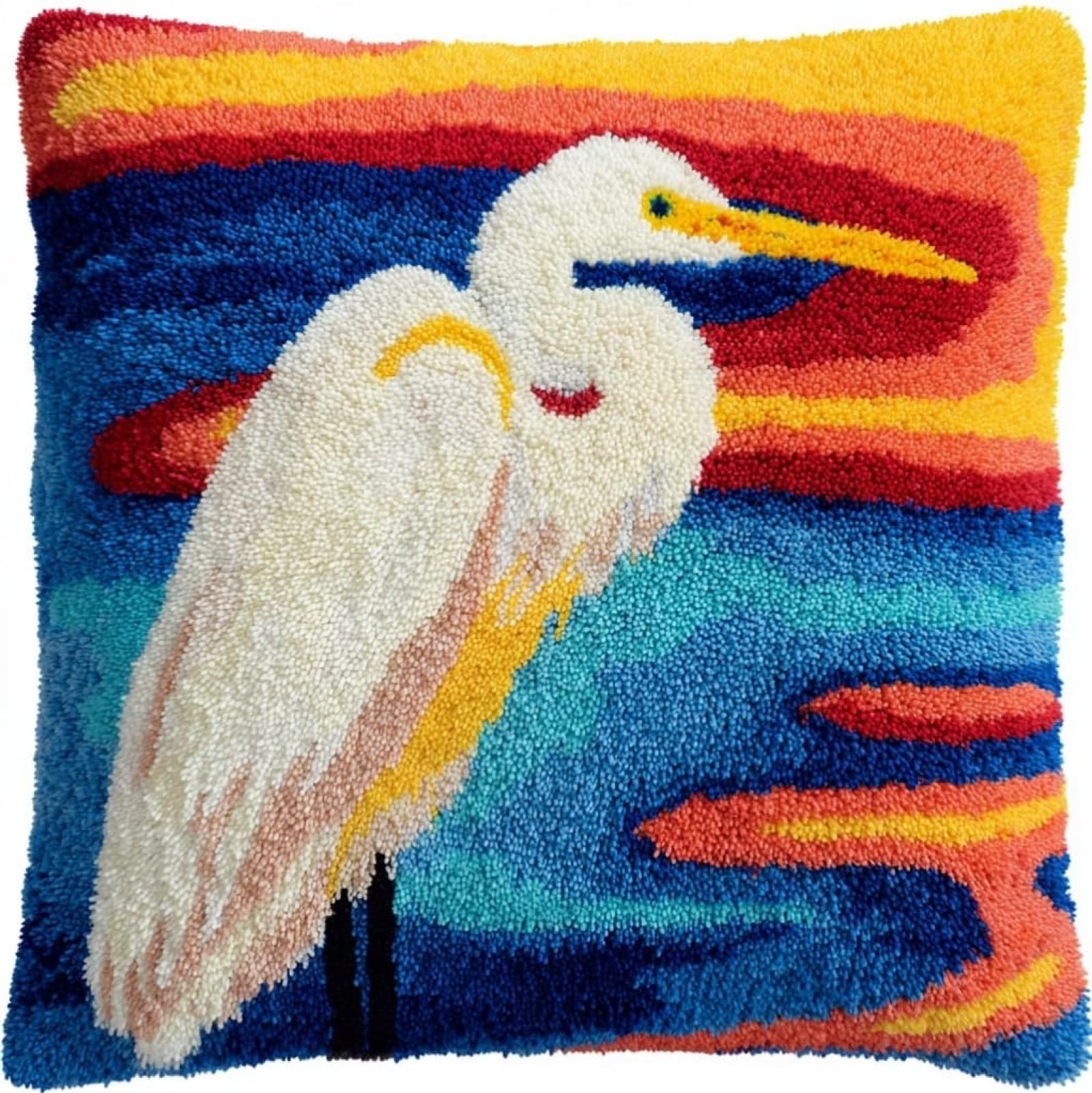 AxiangziK Latch Hook Cushion Kit for Beginners,Egrets