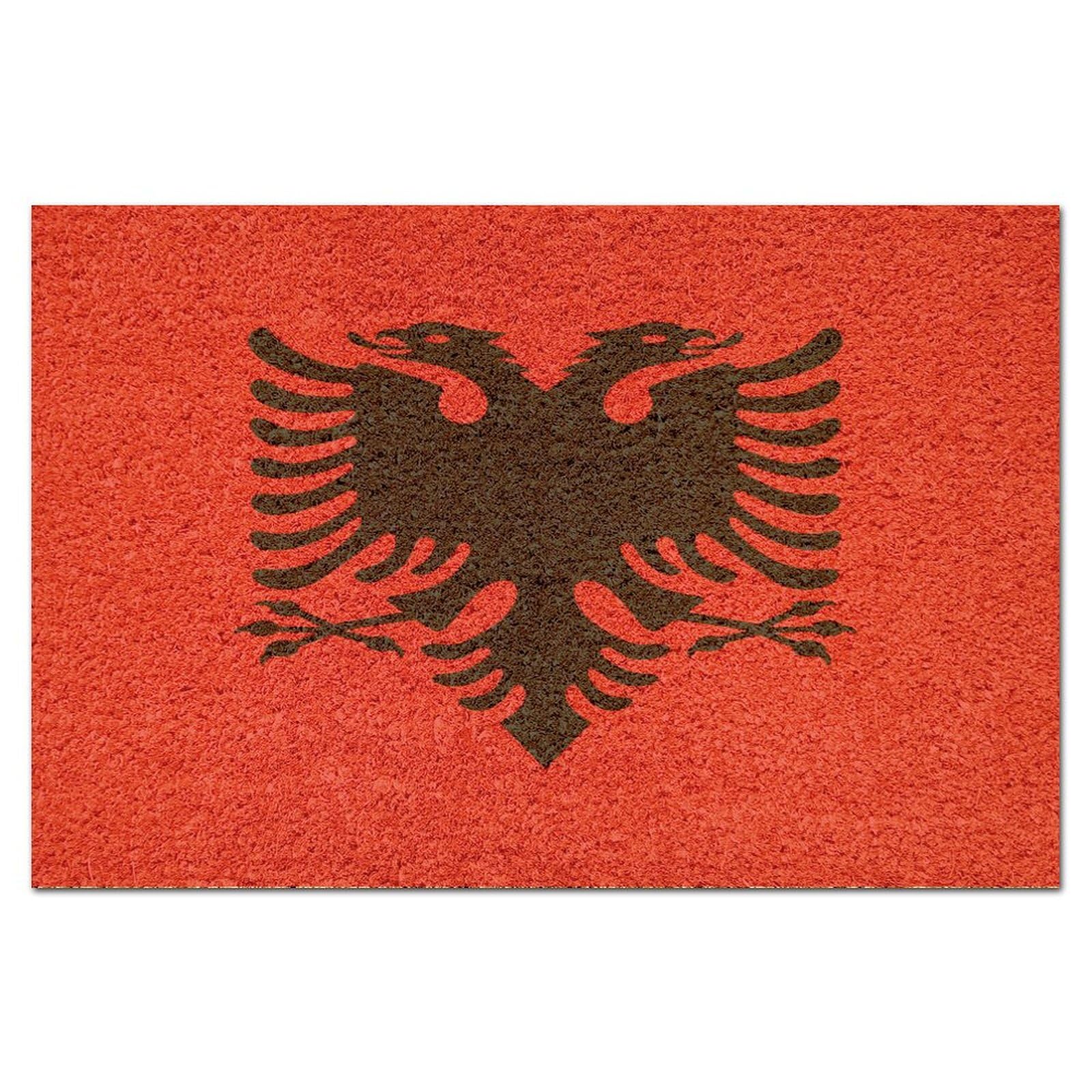 Tapis en fibre de coco naturelle de l'Albanie grattoir extérieur et paillasson facile à nettoyer