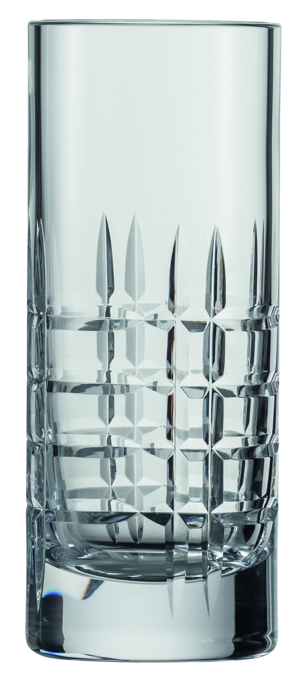 SCHOTT ZWIESEL Longdrinkglas Basic Bar Classic (6er-Set), Trinkglas für Longdrinks mit Karo-Schliff, spülmaschinenfeste Tritan-Kristallgläser, Made in Germany (Art.-Nr. 119638)