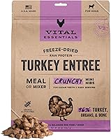Vista 16 de Vital Essentials - Comida para perros liofilizada cruda, mini trocitos crujientes de ternera Comida completa o mezcla Comida para perros alta
