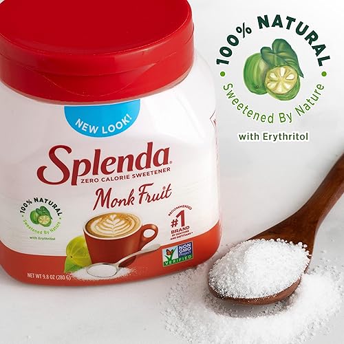 Miniatura 10 de SPLENDA Naturals Monk Fruit Zero Calorie - Tarro edulcorante granulado natural 19 onzas