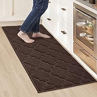 Vista 68 de COSY HOMEER Alfombras suaves de cocina [2 piezas] para el frente del fregadero alfombras de piso de cocina súper absorbentes y tapetes 20 x 30