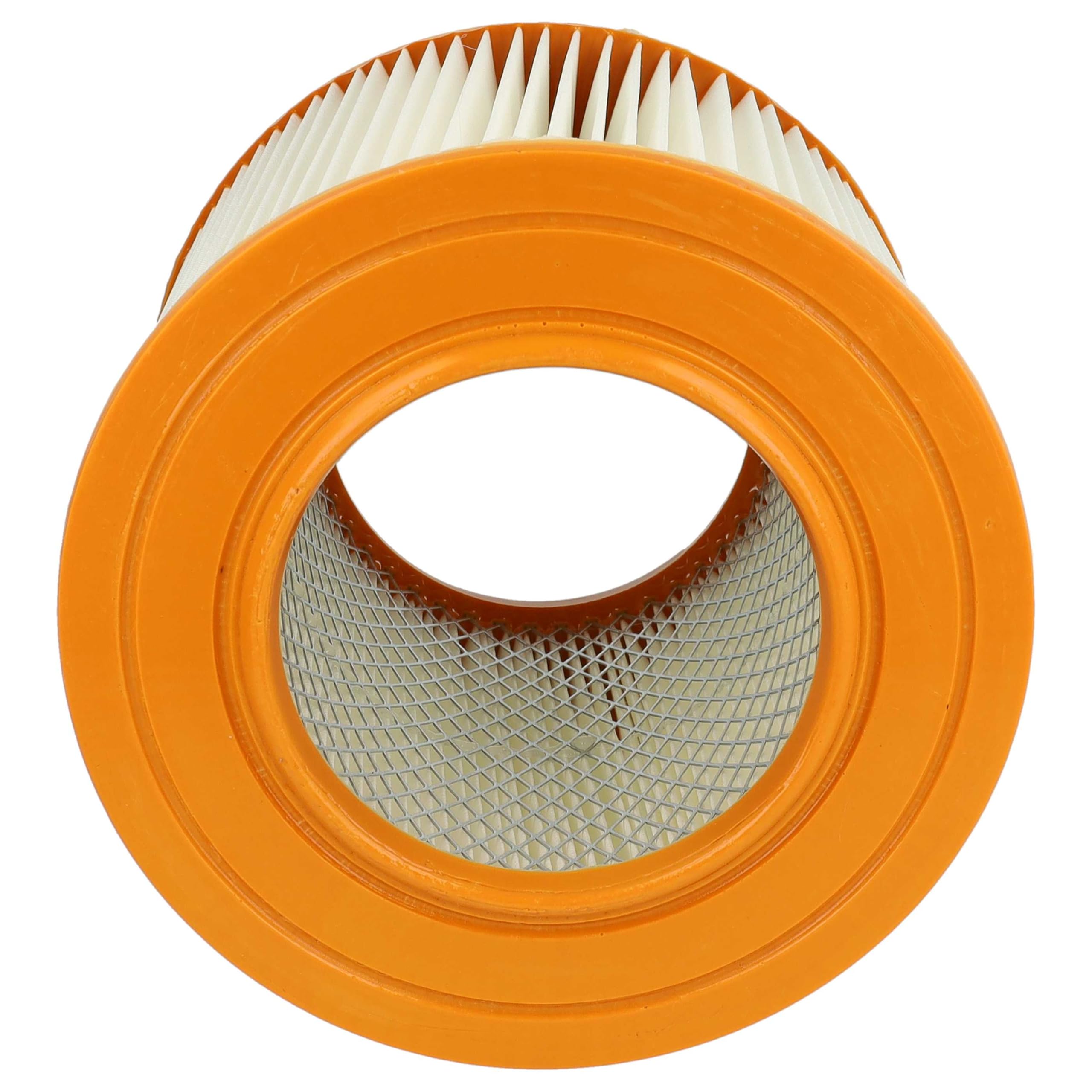 vhbw 2x Faltenfilter kompatibel mit Allaway A40, A50, A Serie (nach BJ 1991), A30, AW1700, A60 Staubsauger - Patronenfilter Orange Weiß
