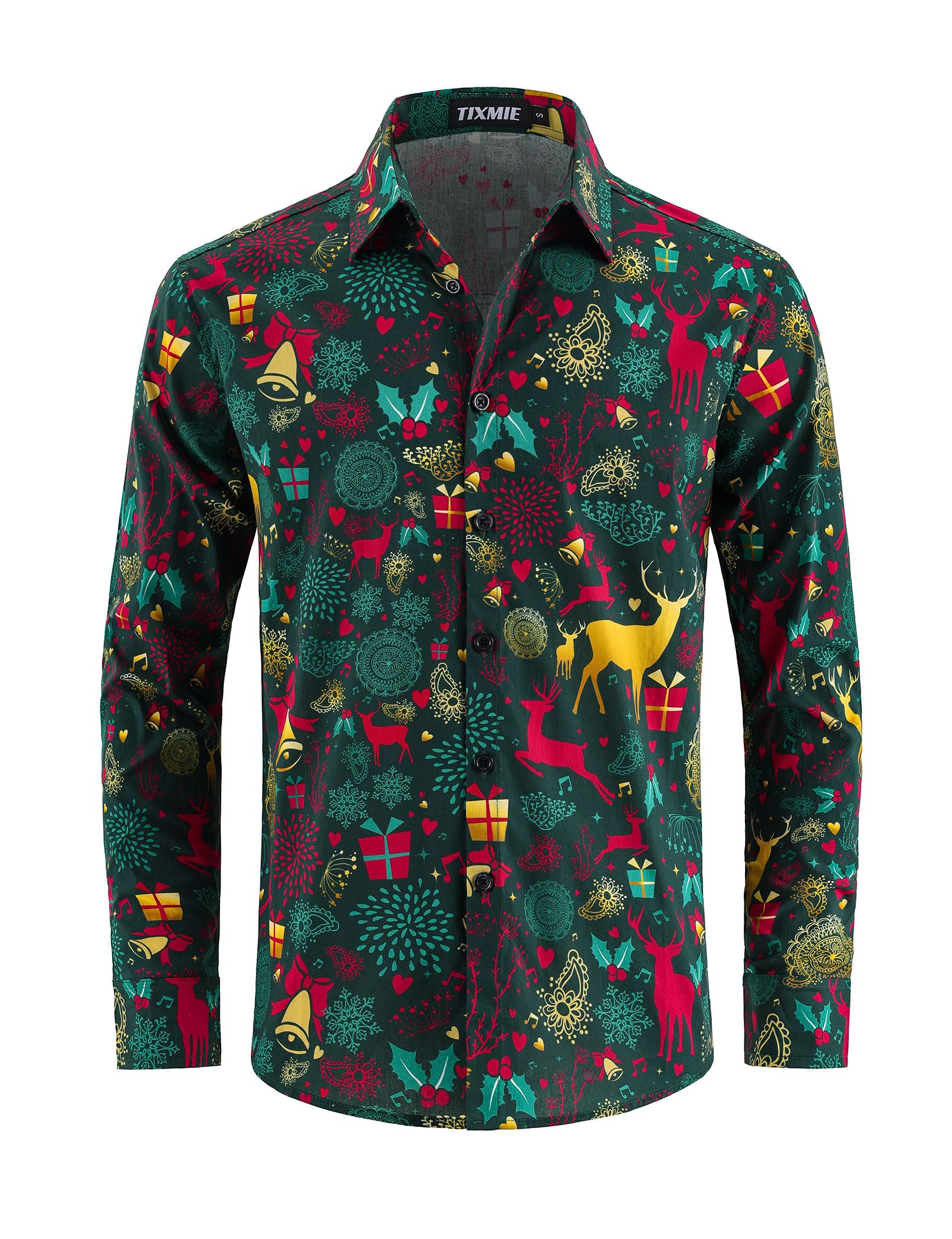 Locker.Ink | Elevate Your Holiday Style with These Men's Christmas Jackets TIXMIE Men's Christmas Button-Down
