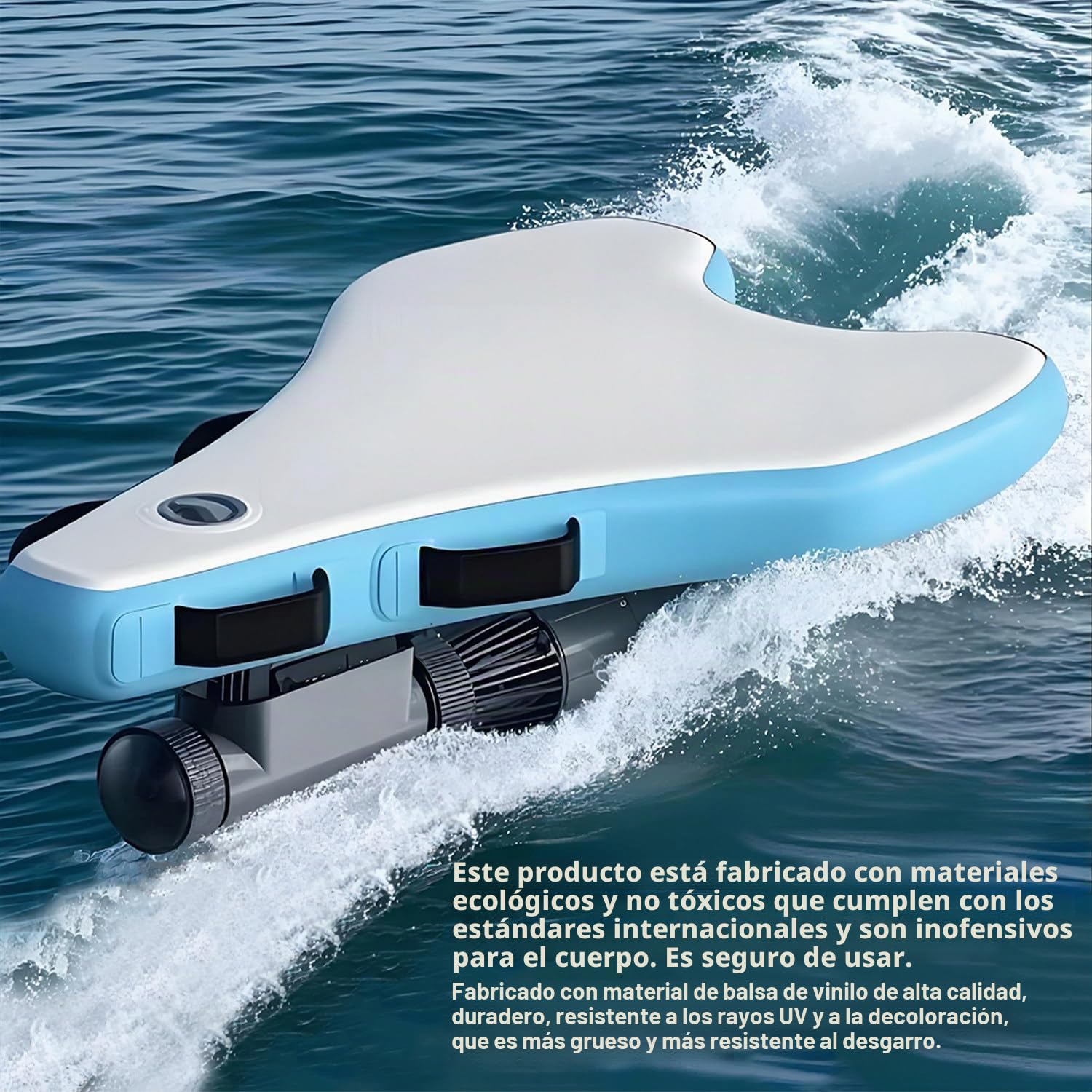 Tabla de surf eléctrica Jet Board, bodyboard inflable con motor SUP de 500 W, batería de 10 000 mAh (40-130 min), velocidad de 3 a 7 km/h, modo dual para principiantes y profesionales 500W10A