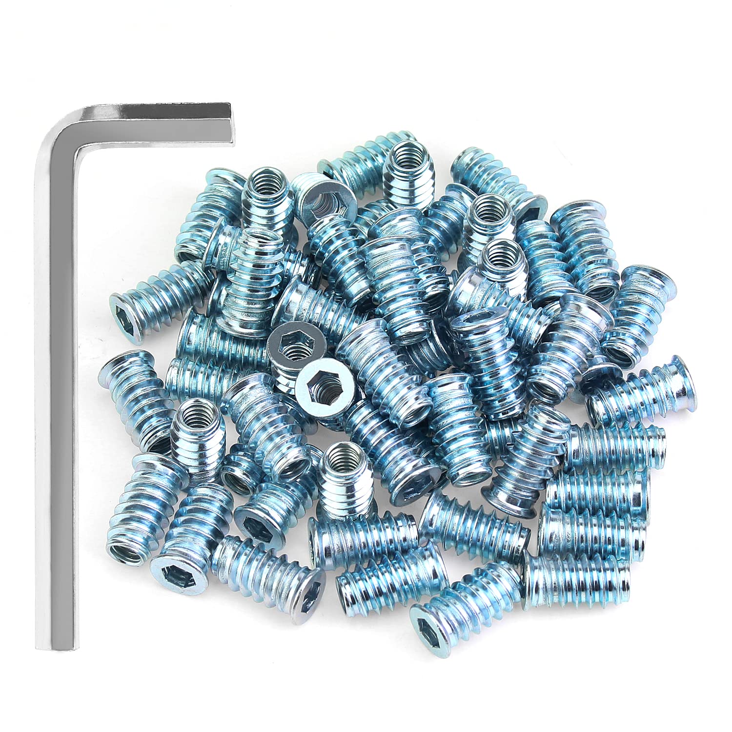 Threaded Inserts Kit - 148 Pcs Wood Screw Inserts -10 Threaded Inserts Kit - 148 Pcs Wood Screw Inserts -10
