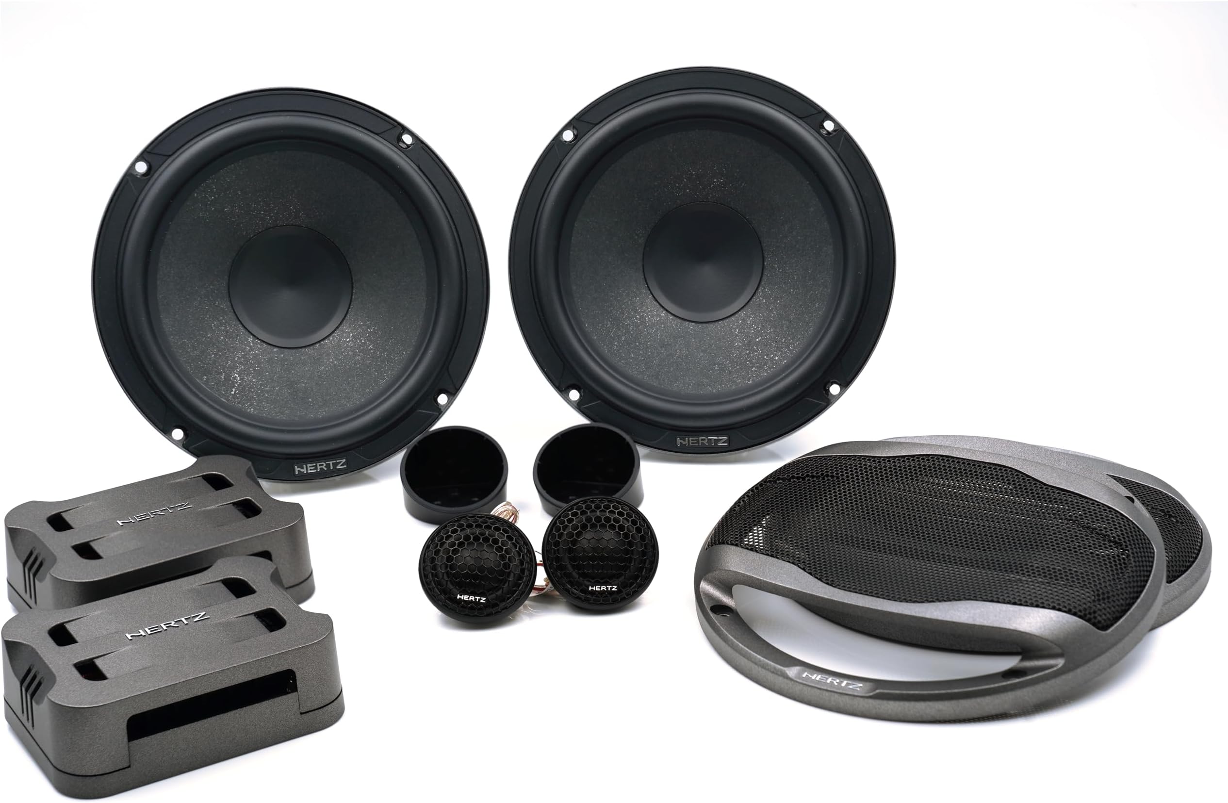 Hertz K 165 – Kit Haut-Parleur Audio 2 Voies Avec Woofer 165 Mm Et Tweeter PEI 24 Mm, Son Puissant Et Équilibré, 300W Max