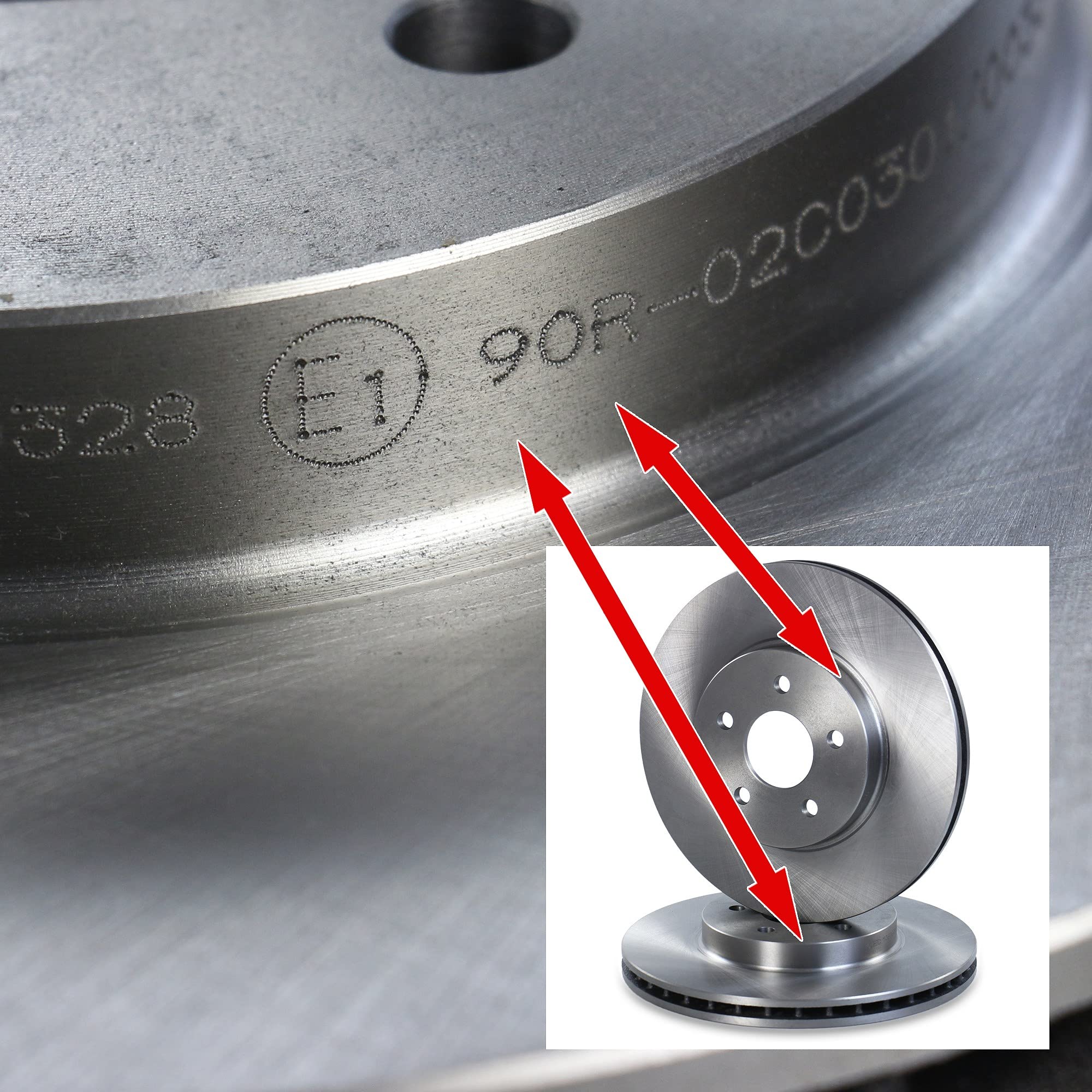 ATEC Germany Juego de frenos incl. discos de freno delanteros Ø 300 mm