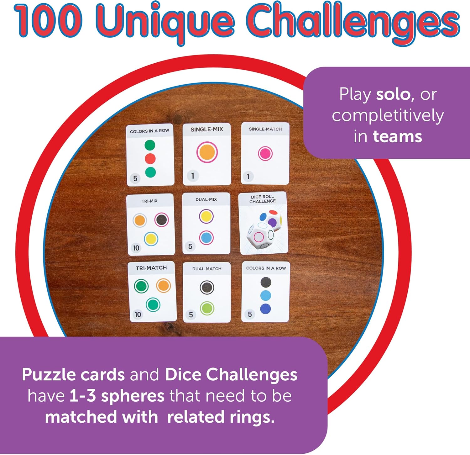 Continuum Games Fidget About It The Fast Paced Puzzle Dice Rolling Fidget Toy Board Game - Click the Orbs and Solve The Puzzles On The Cards - Fun for Family Game Nights - 2-4 Players Ages 6 and Up