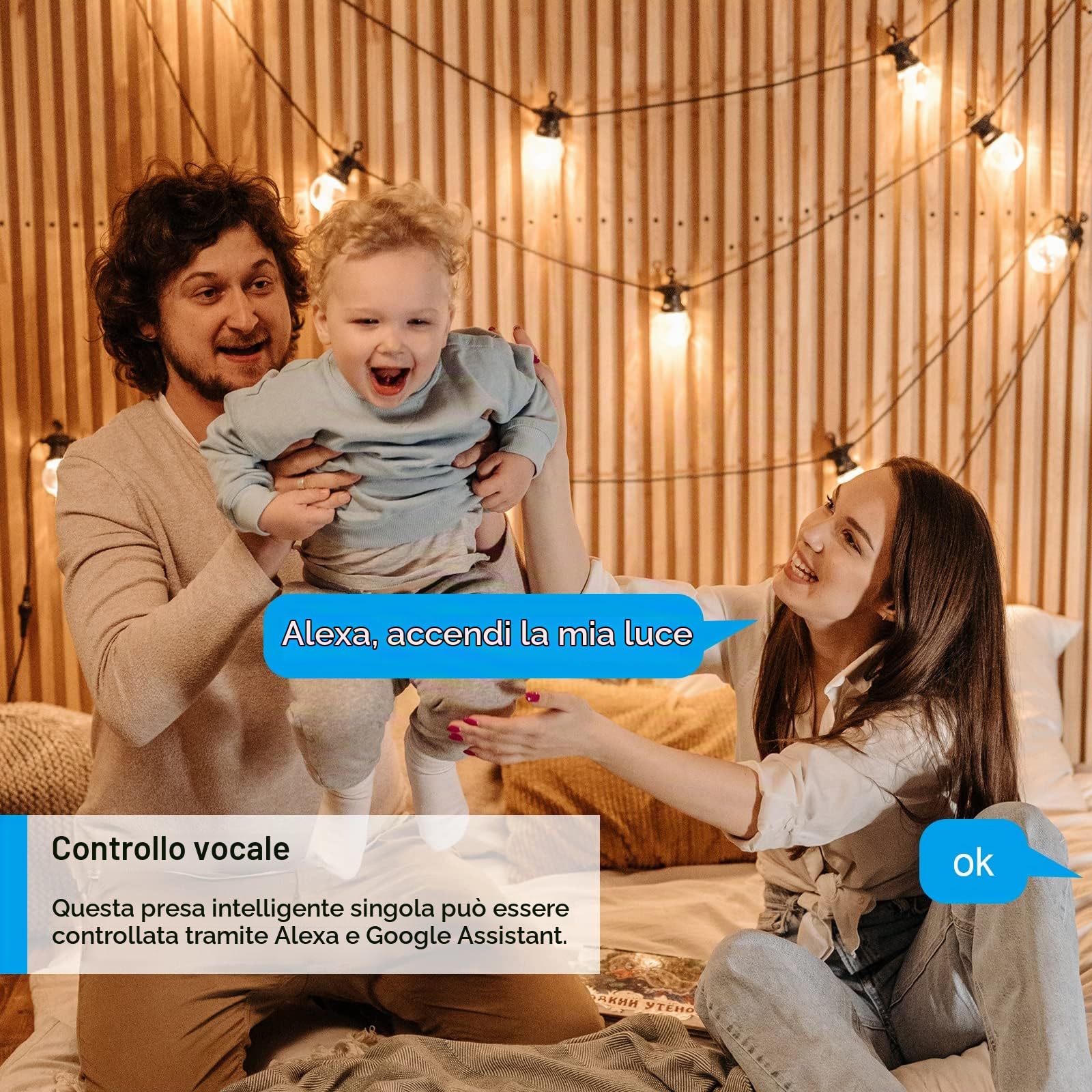 ANTELA Presa Smart WiFi con Monitoraggio Energia Presa Intelligente 16A | 3680W, (Type F), Controllo Remoto, Funcione Timer, Compatibile con Alexa & Google Assistant, 4Pezzi