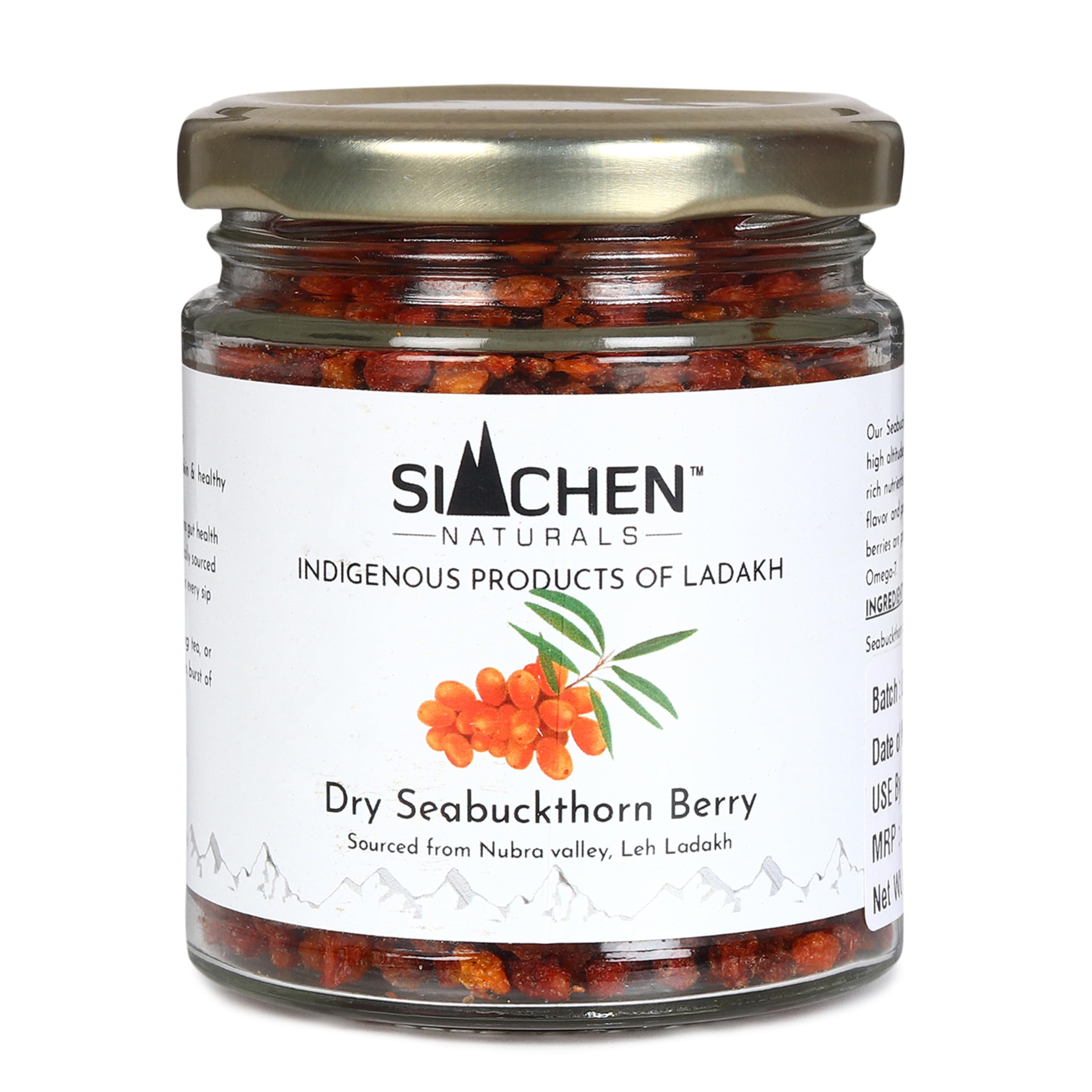 Seabuckthorn Dry Berries | Wild Harvested from Nubra Valley Ladakh | Superfruit Rich in Vitamin C Antioxidants Omega 7 | Supports Immunity Skin Heart Gut Health | 70grm-image-11