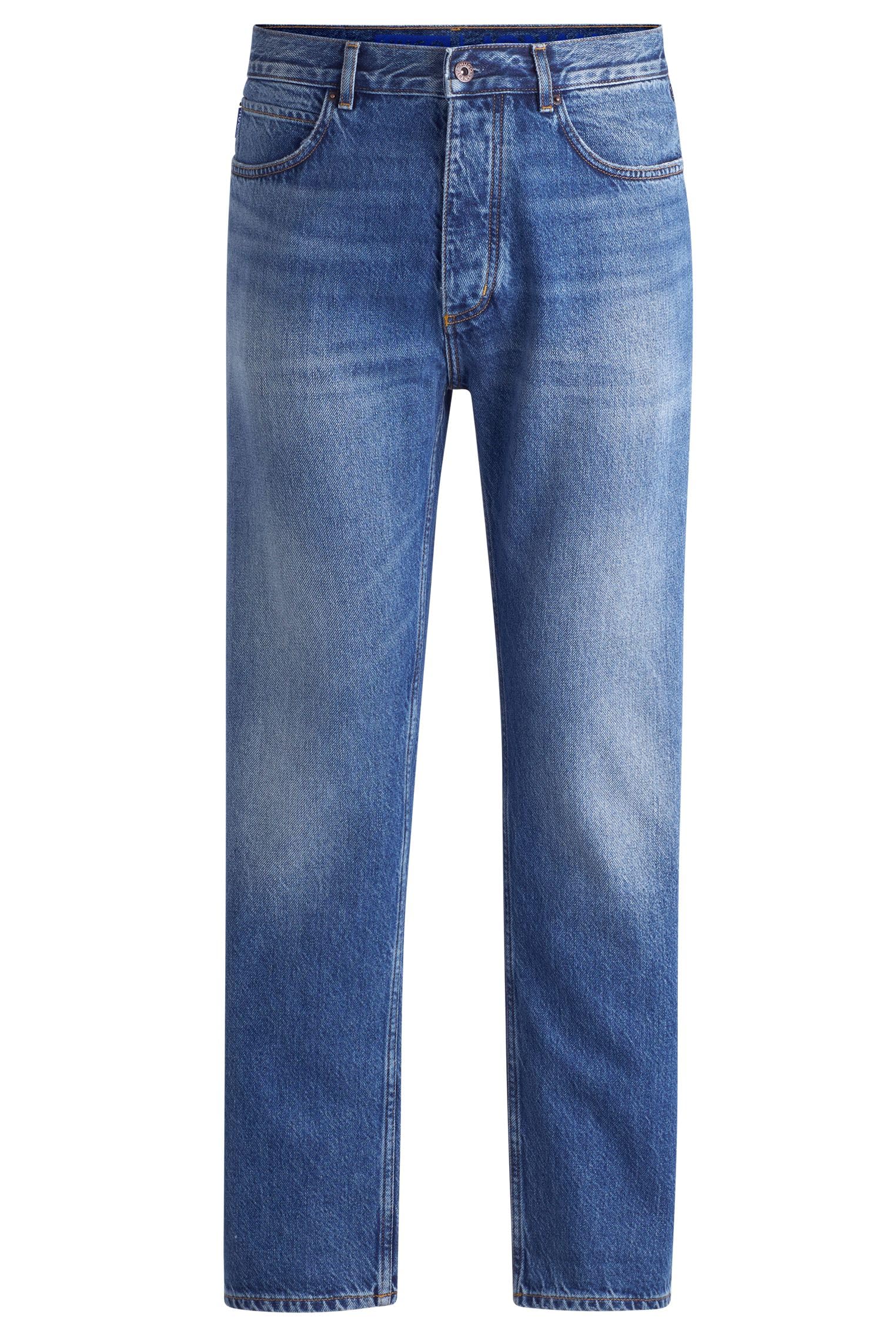 Hugo Men's Jonah Jeans Trousers, Medium Blue, 34 W/34 L