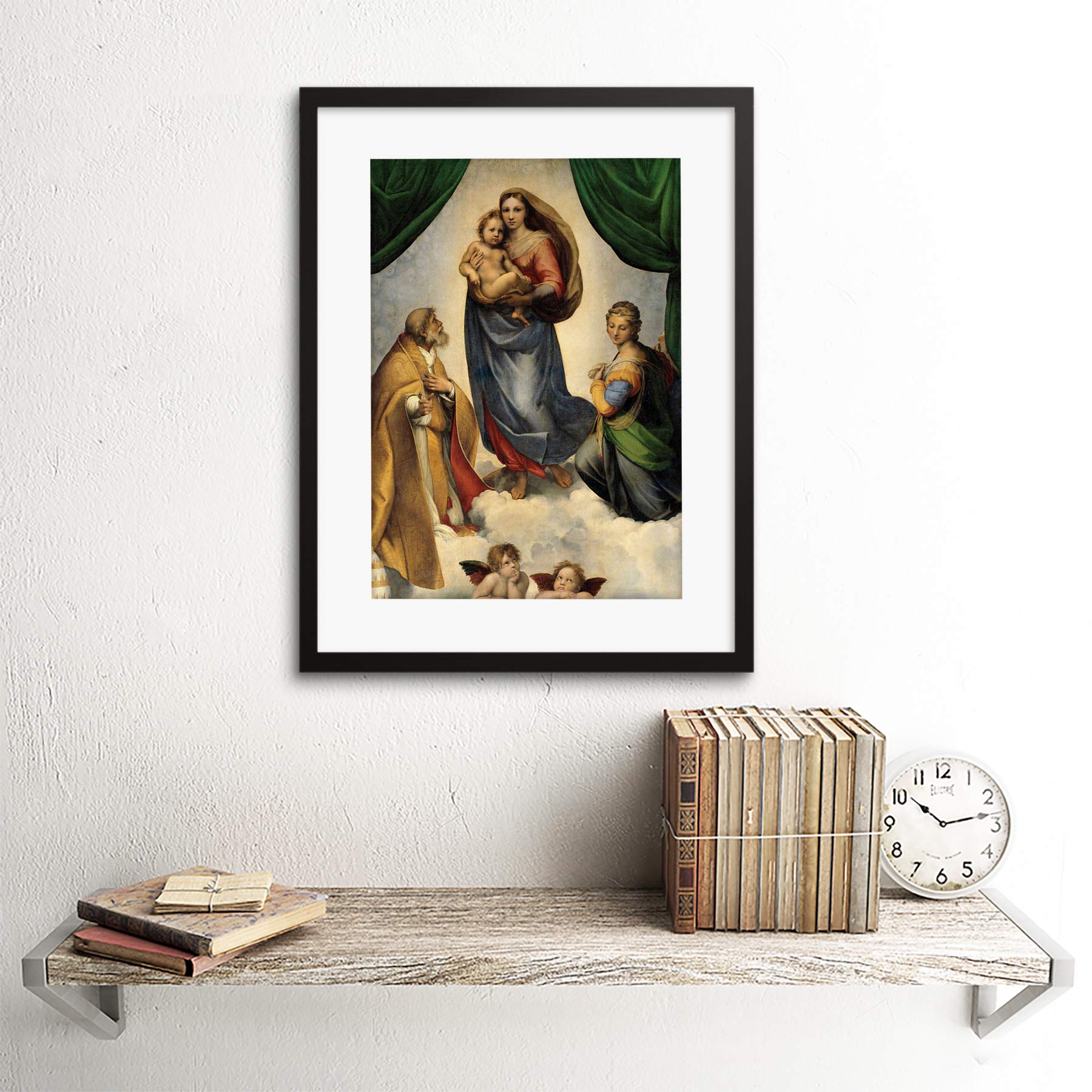 Amazon.com: RAPHAEL SISTINE MADONNA OLD MASTER PAINTING ART FRAME