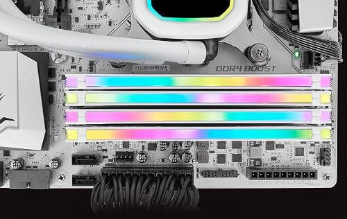 Corsair Vengeance RGB Pro DDR4 RAM 16Go (2x8Go) DDR4 Jusqu'à 3200MHz – Blanc (CMW16GX4M2C3200C16W) - 8