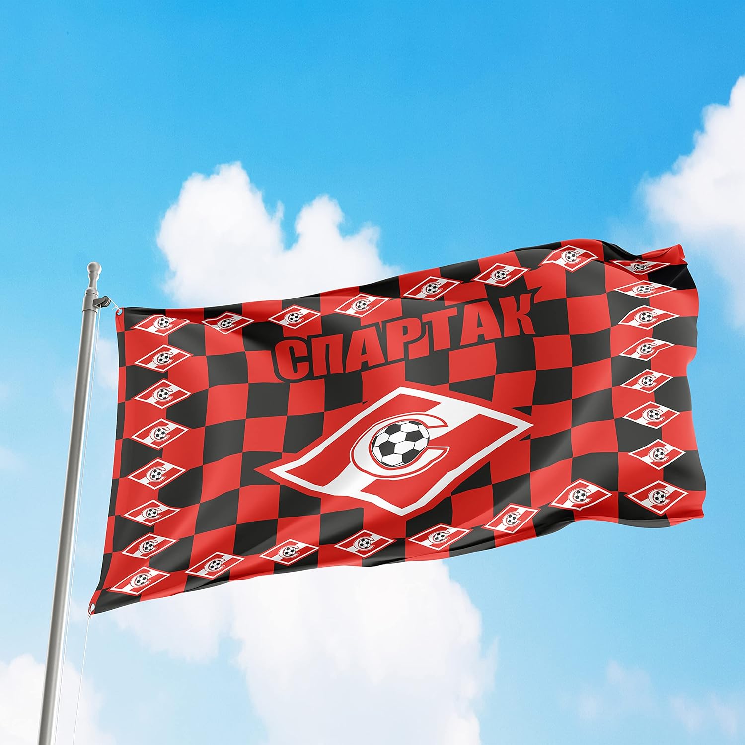 FC Spartak Moscow Soccer Flag Banner Vivid Color Double Stitched Brass Grommets 3x5 Feet