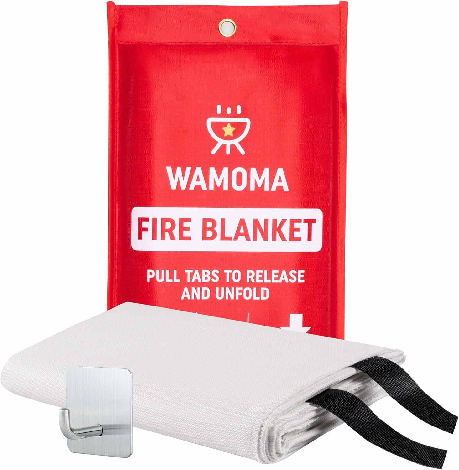 Hearth Suppression Blanket – Waterproof, Oil-Resistant, Fiberglass Hearth Blanket for Dwelling, Kitchen, Grill, BBQ, Fire with Speedy Deployment | Reusable Excessive Warmth Resistant Security Sheet