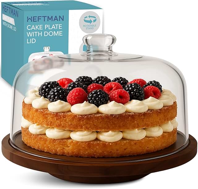 22 Delicious Christmas Recipes That Will Wow Your Guests (Easy to Make!) 553 Rotating Cake Stand with Dome Lid - 10