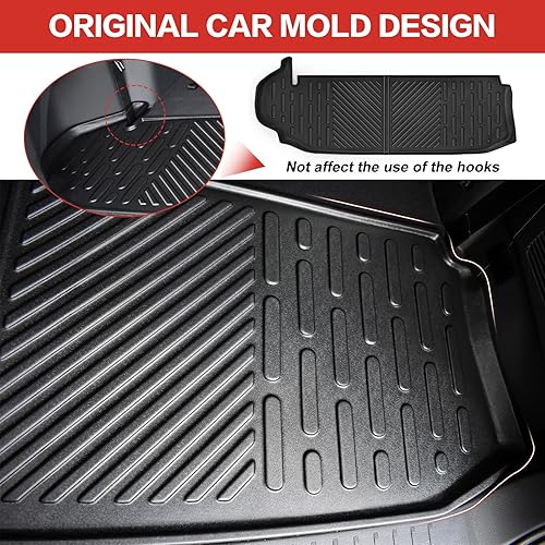 Miniatura 4 de Alfombrilla de carga apta para Toyota Highlander 2020-2024, forro de carga TPE para todo tipo de clima, accesorios para Highlander de 7 asientos (no