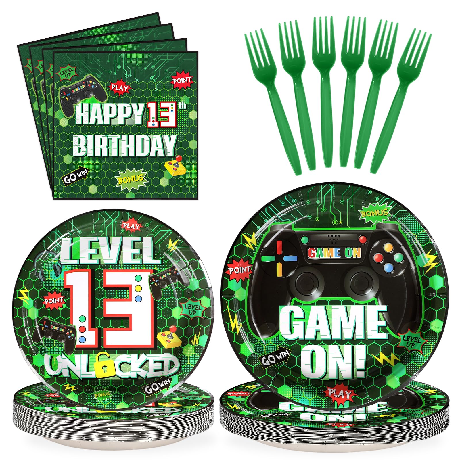 Grencian Video Game 13th Birthday Tableware