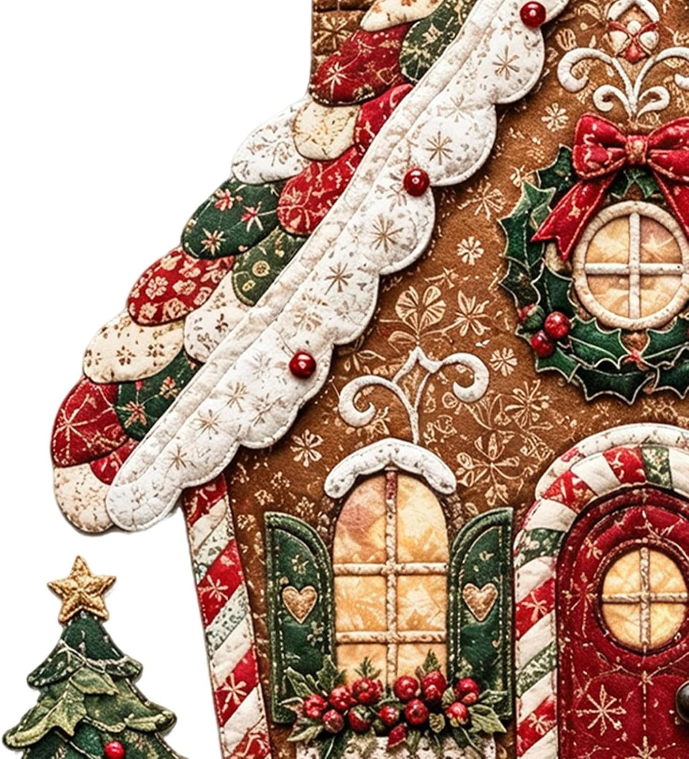 Christmas Fabric DIY Decor Kit, Interactive Creative Sewing Craft Set