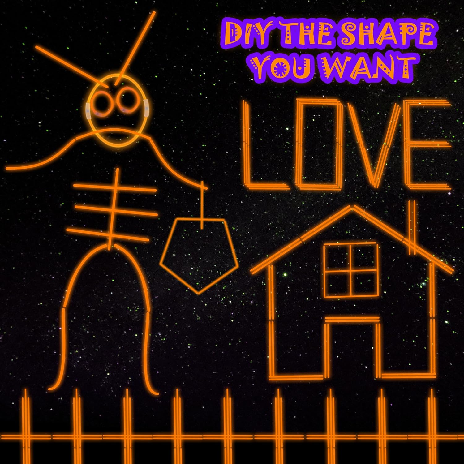 ILHSTY 100 Pcs 8'' Orange Glow Sticks Glow In The Dark Party Favors Supplies Bright GlowSticks Necklaces Bulk for Christmas Halloween 4th of July Easter Carnival Birthday Neon Party (Orange*100) - Image 5