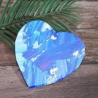 Vista 8 de Ciieeo 2 paneles de lienzo con forma de corazón para pintar, en forma de corazón, paneles de lienzo con imprimación estirada para estudiantes