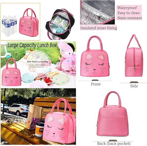 Miniatura 5 de MITOWERMI Mochila con ruedas para niñas, mochila escolar con cara de gato, mochilas con ruedas, equipaje de viaje de mano, A-2 Ruedas